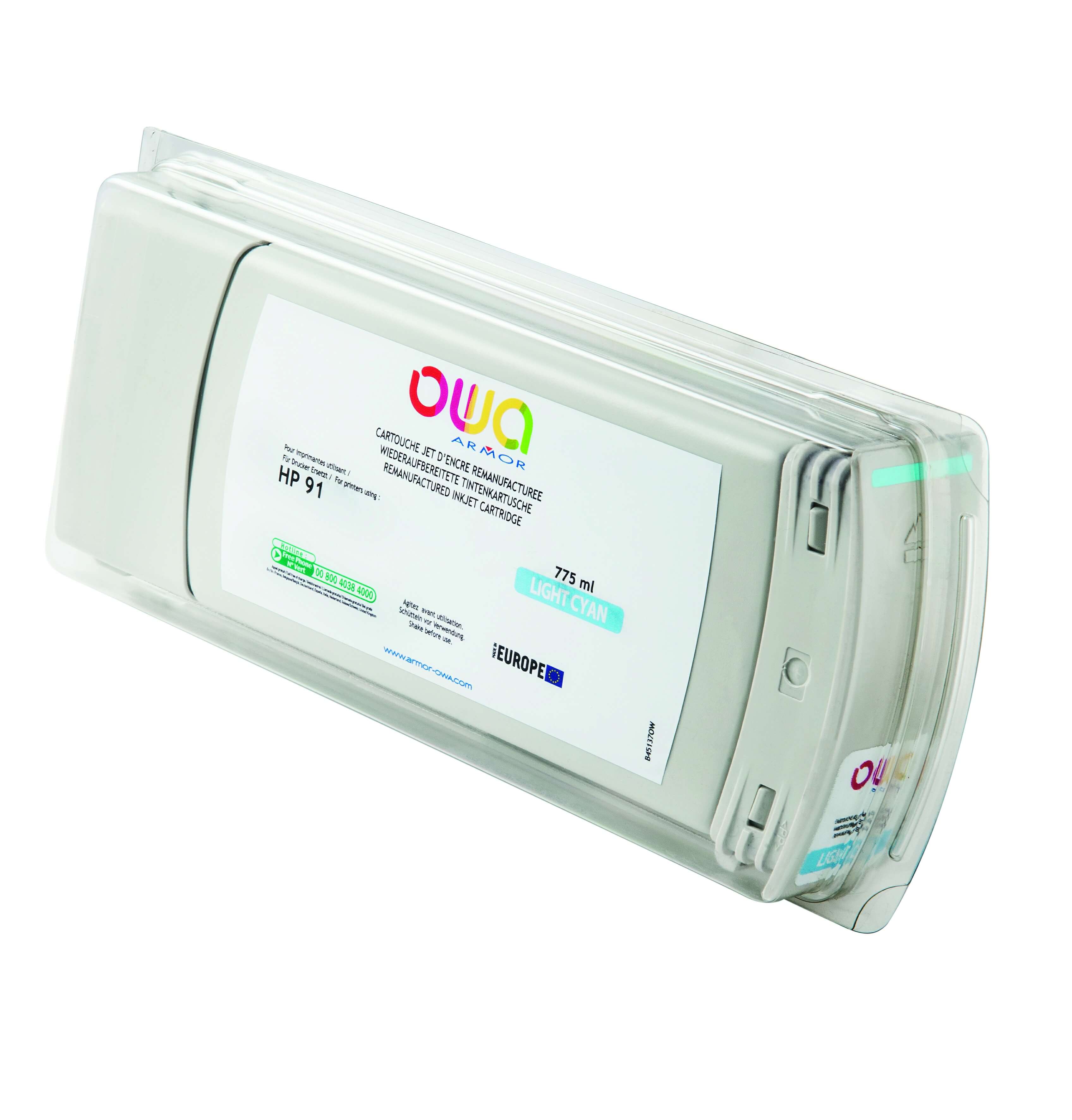 OWA Armor ink-jet kompatibilní s HP DJ Z6100 light cyan,775ml, kom.s C9470A
