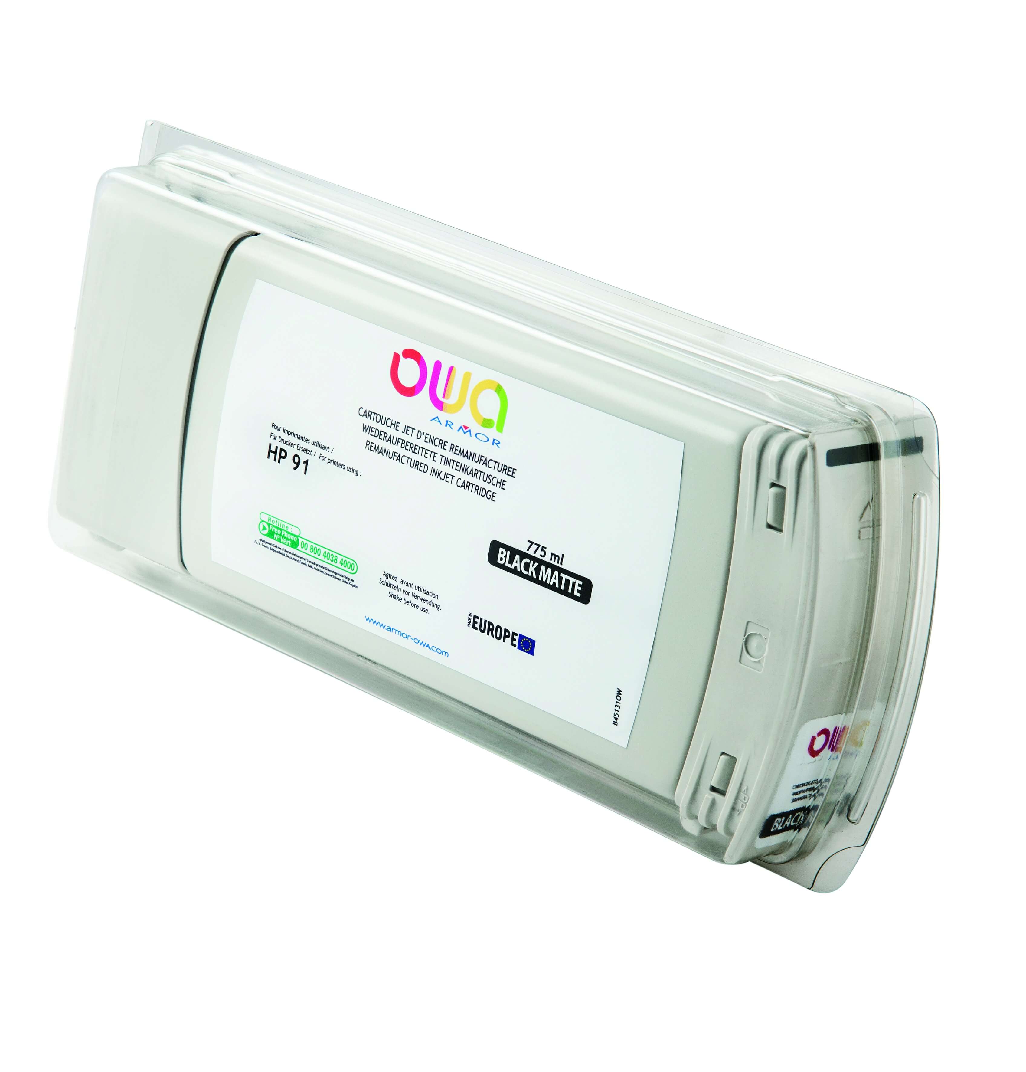 OWA Armor ink-jet kompatibilní s HP DJ T7100 černý mat, 775ml, kom.s CM997A