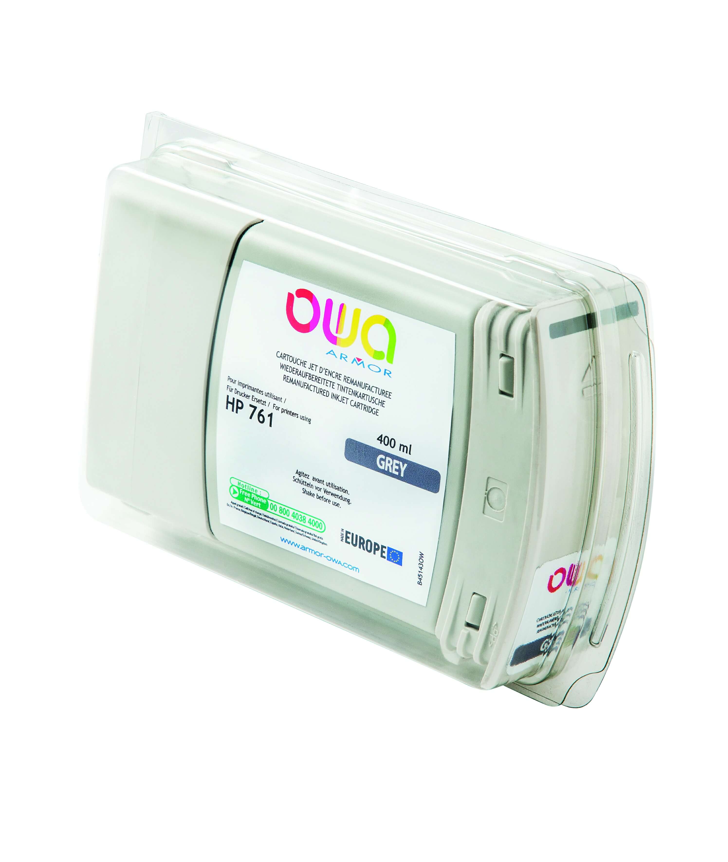 OWA Armor ink-jet kompatibilní s HP DJ T7100 šedá, 400ml, komp.s CM995A