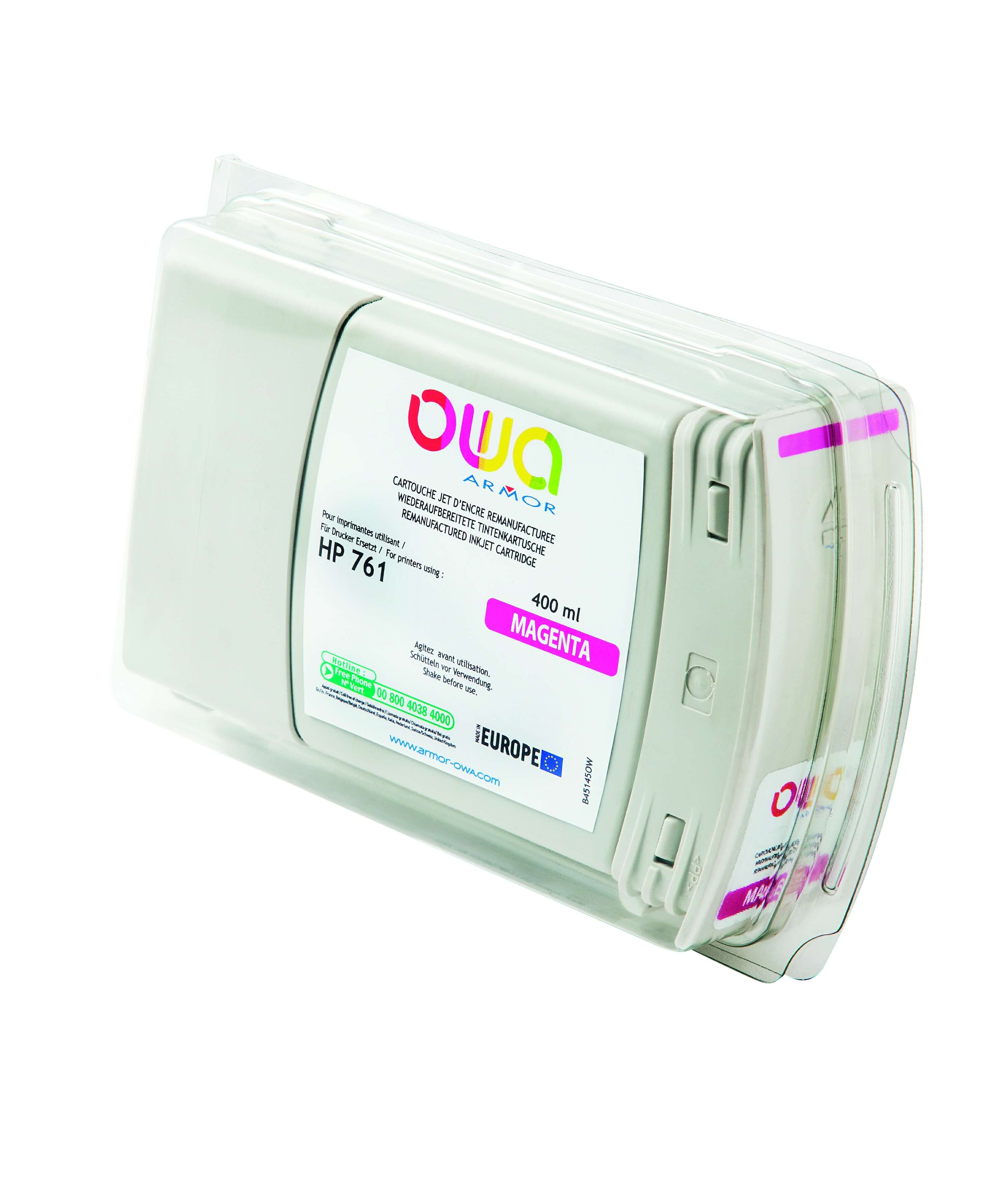 OWA Armor ink-jet kompatibilní s HP DJ T7100 magenta, 400ml,kom.s CM993A