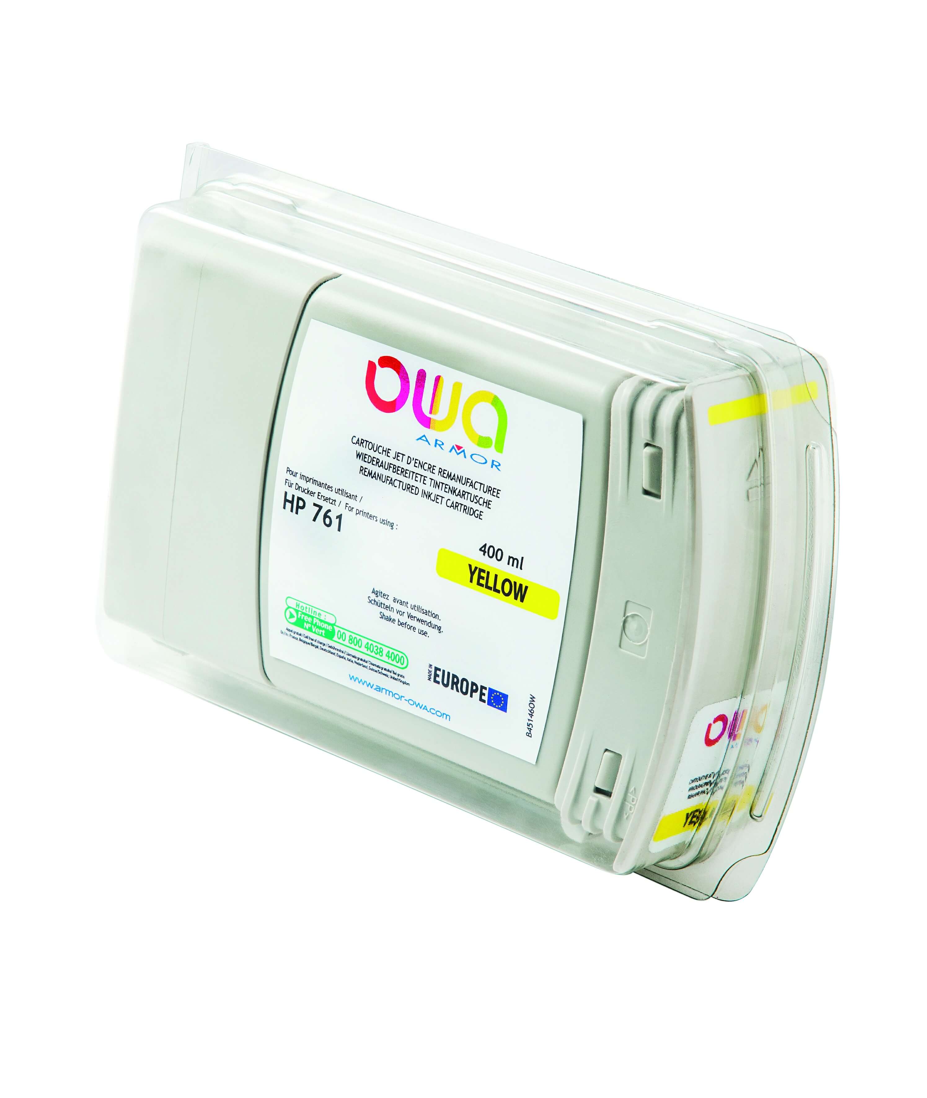 OWA Armor ink-jet kompatibilní s HP DJ T7100 yellow, 400ml, komp.s CM992A