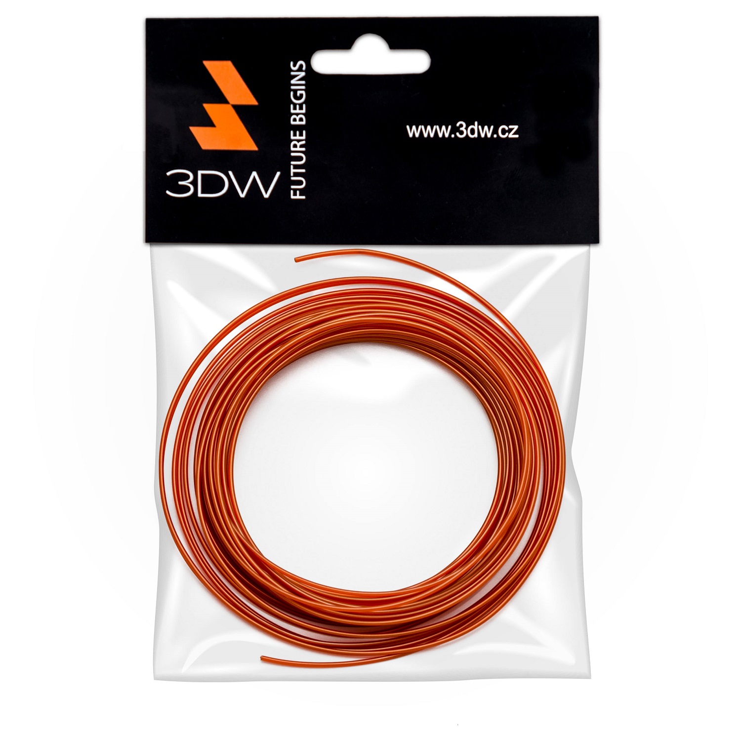 Obrázok 3DW - PLA filament 1,75mm měděná,10m, tisk 190-210°C D12612