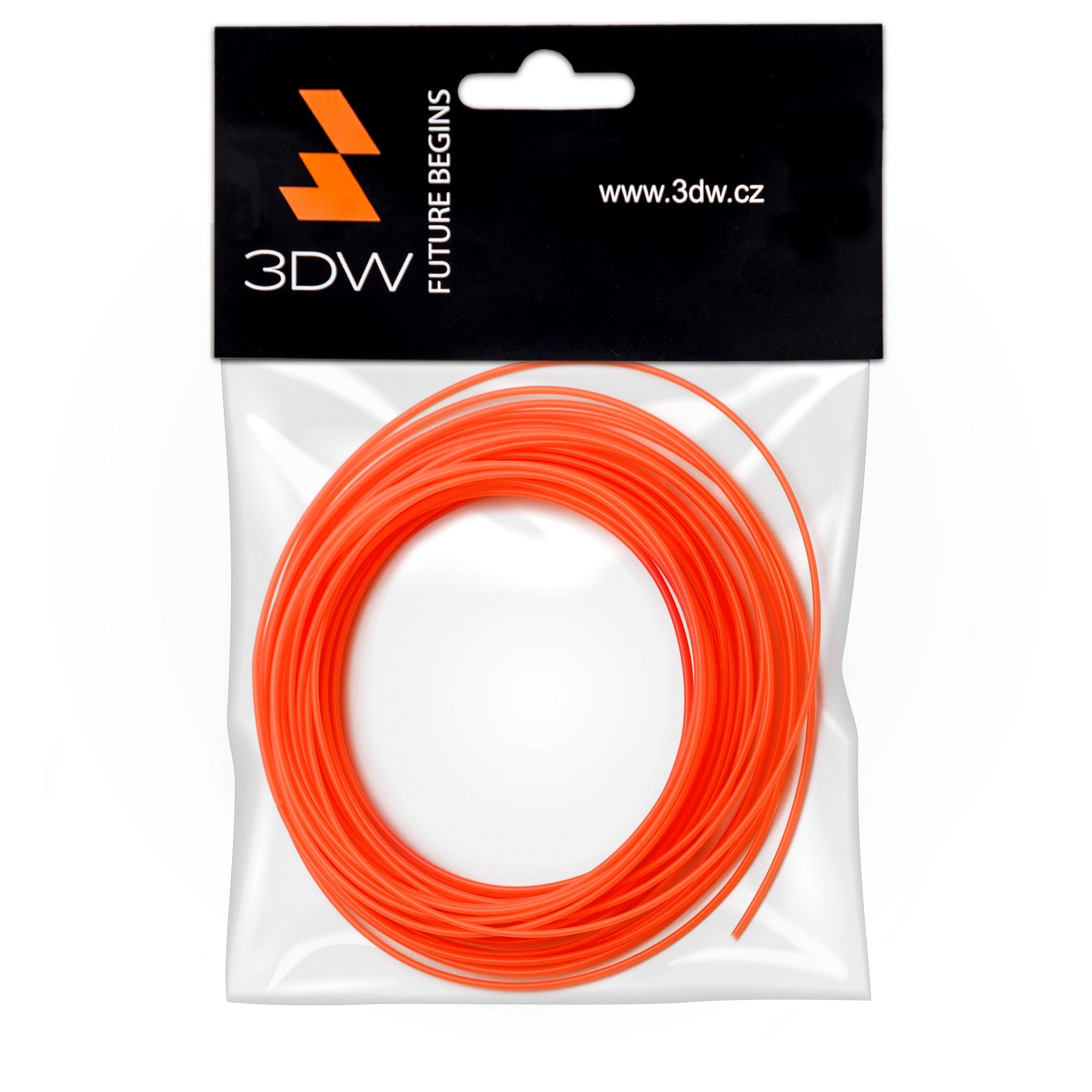 Obrázok 3DW - PLA filament 1,75mm fluooranž.,10m, tisk 190-210°C D12613