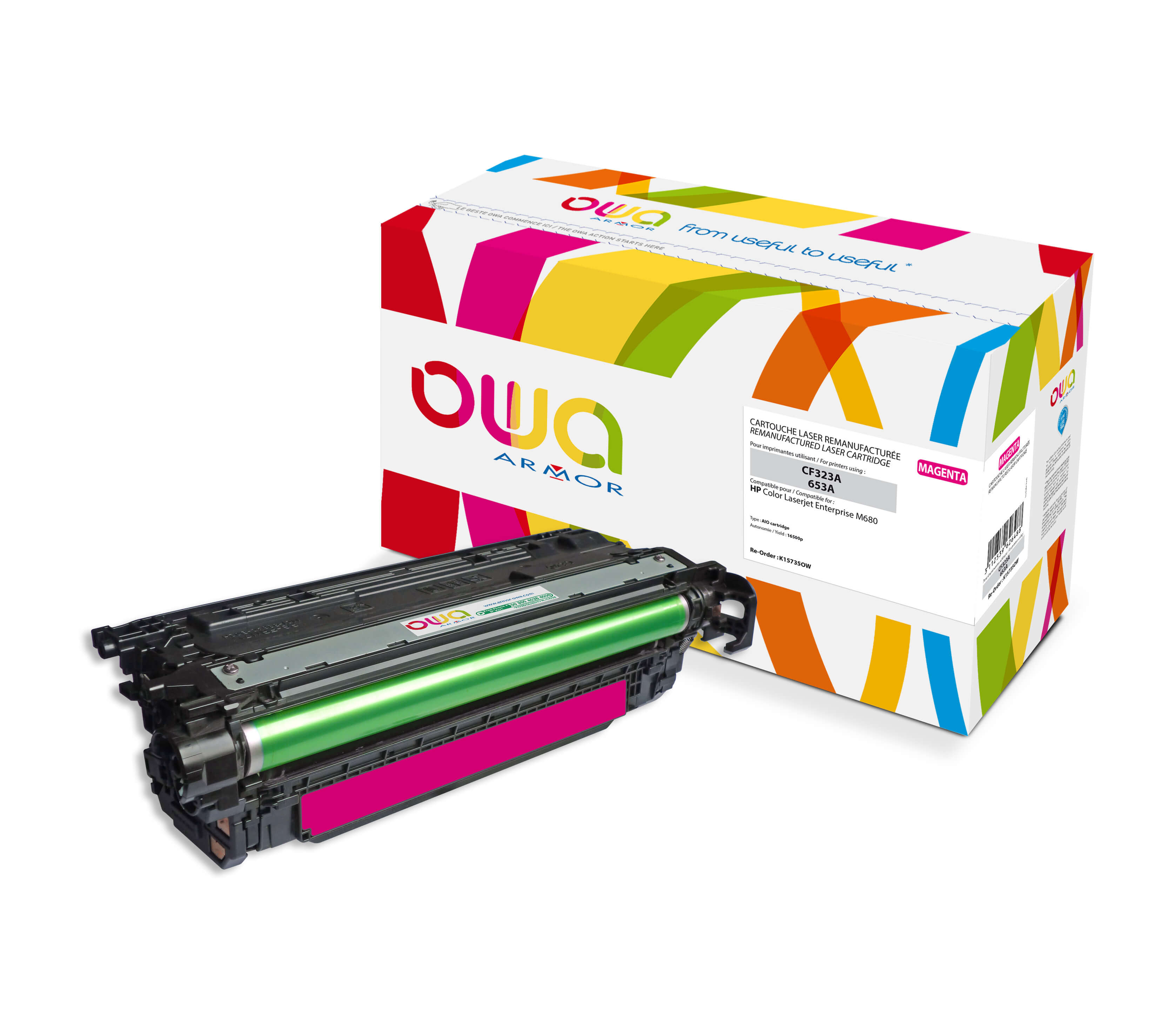 OWA Armor toner kompatibilní s HP CF323A, 16500st, červená/magenta