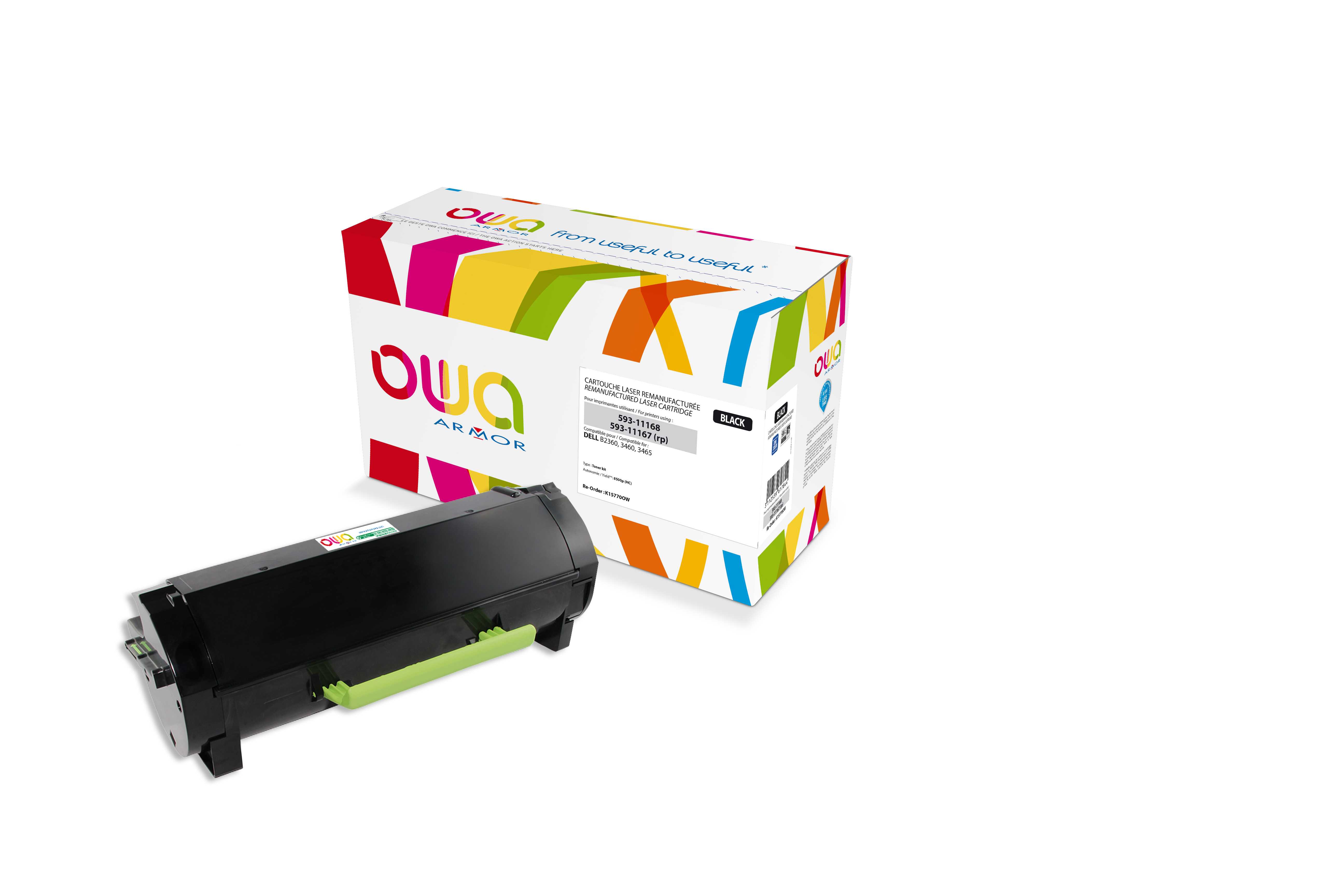 OWA Armor toner kompatibilní s Dell 593-11168,8500str, černá/black