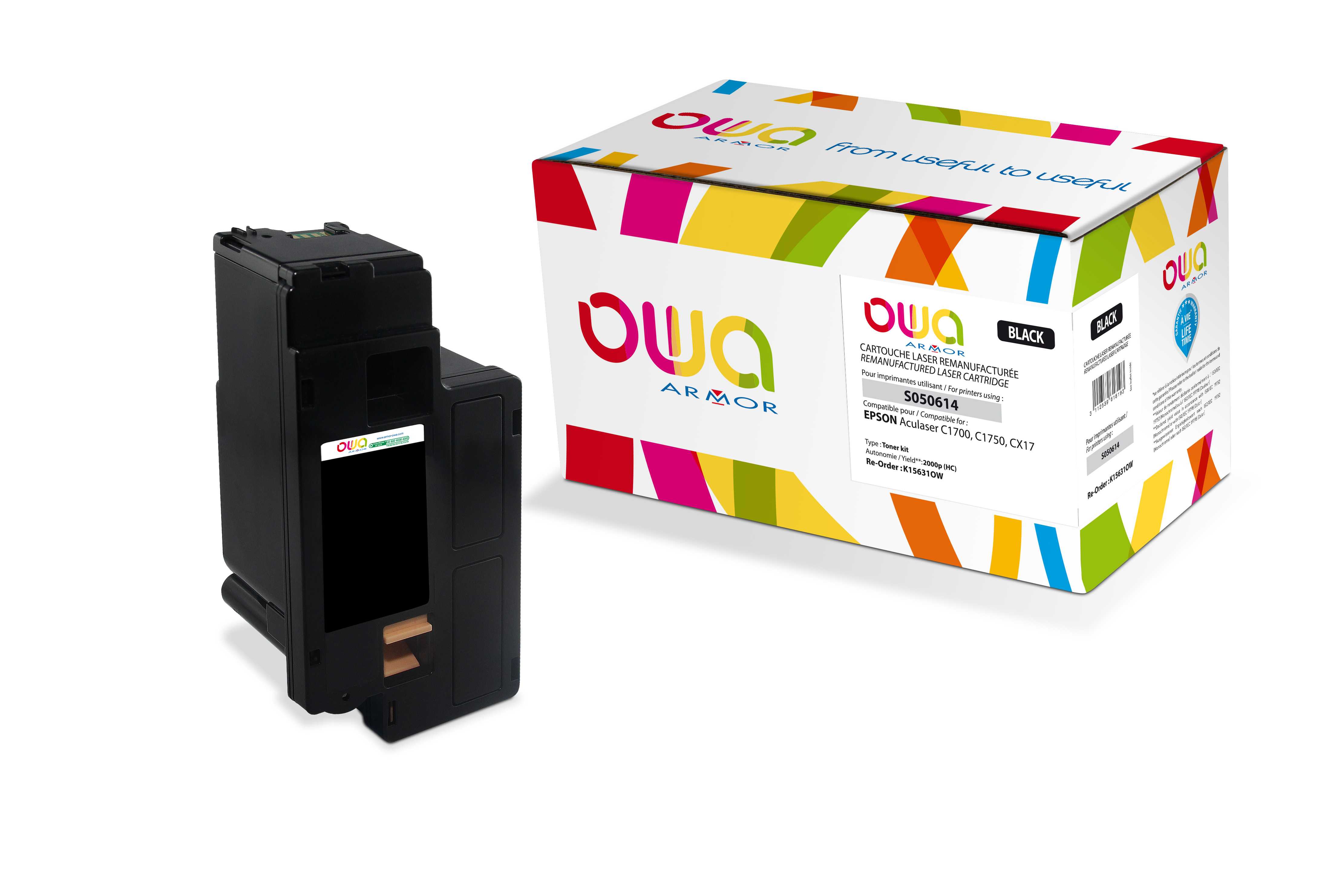 OWA Armor toner kompatibilní s Epson C13S050614, 2000st, černá/black