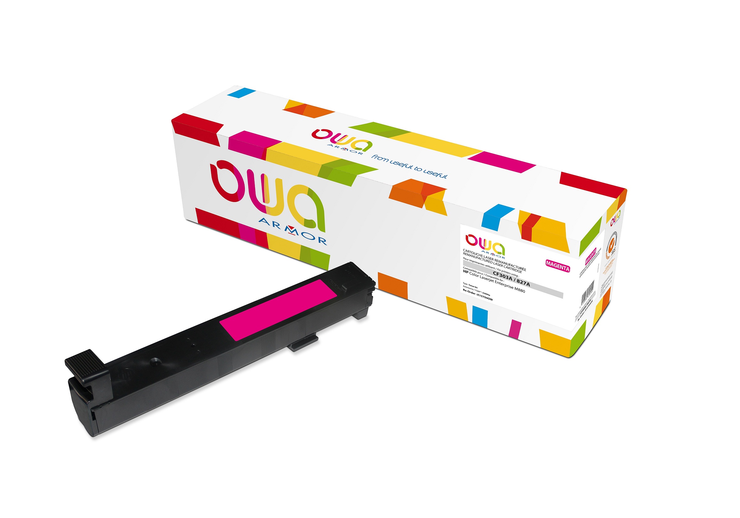 OWA Armor toner kompatibilní s HP CF303A, 32000st, červená/magenta