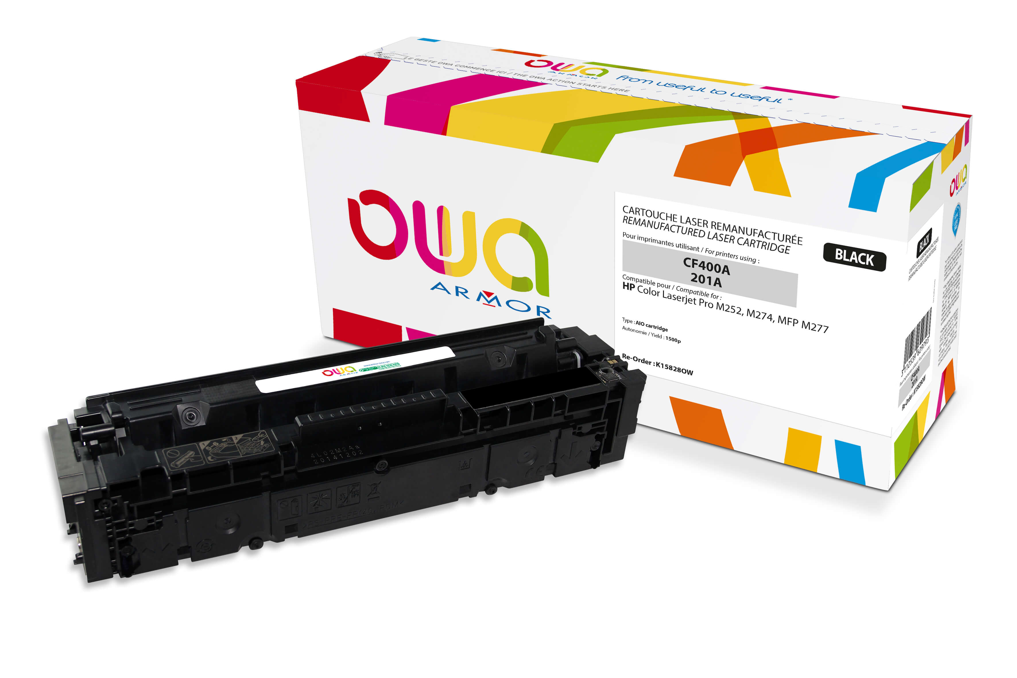 Obrázok OWA Armor toner pro HP CF400A, černá/black K15828OW