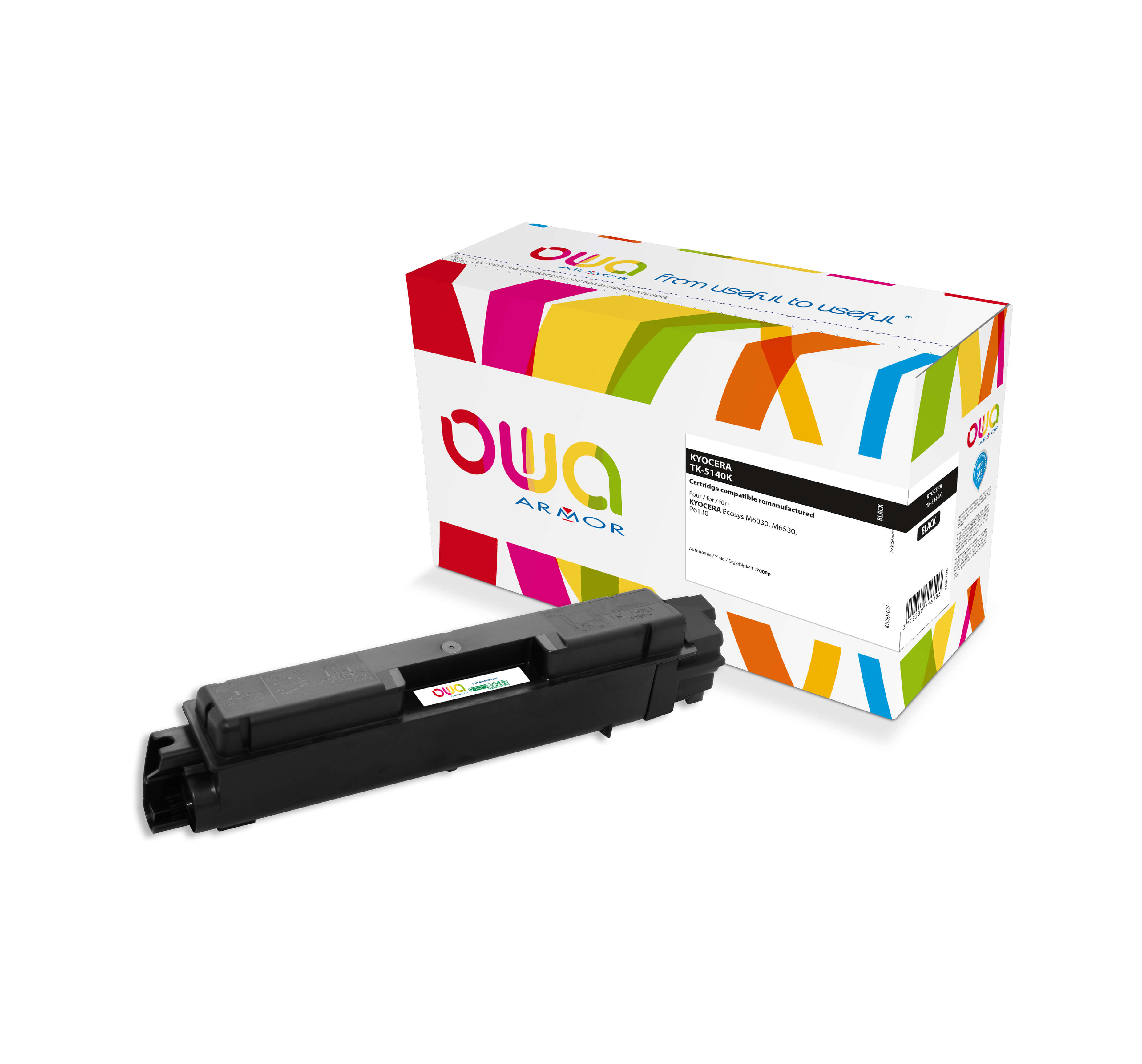 OWA Armor toner kompatibilní s Kyocera TK-5140K, 7000st, černá/black