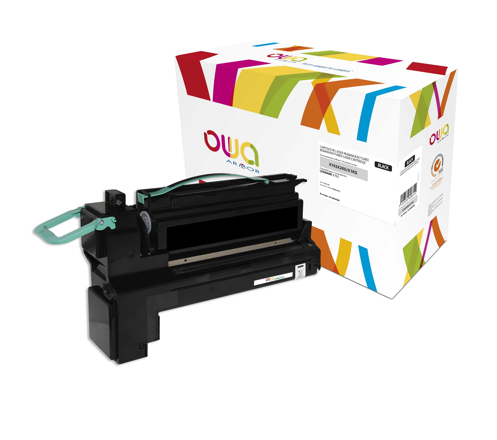 OWA Armor toner kompatibilní s Lexmark X792X2KG, 20000st, černá/black