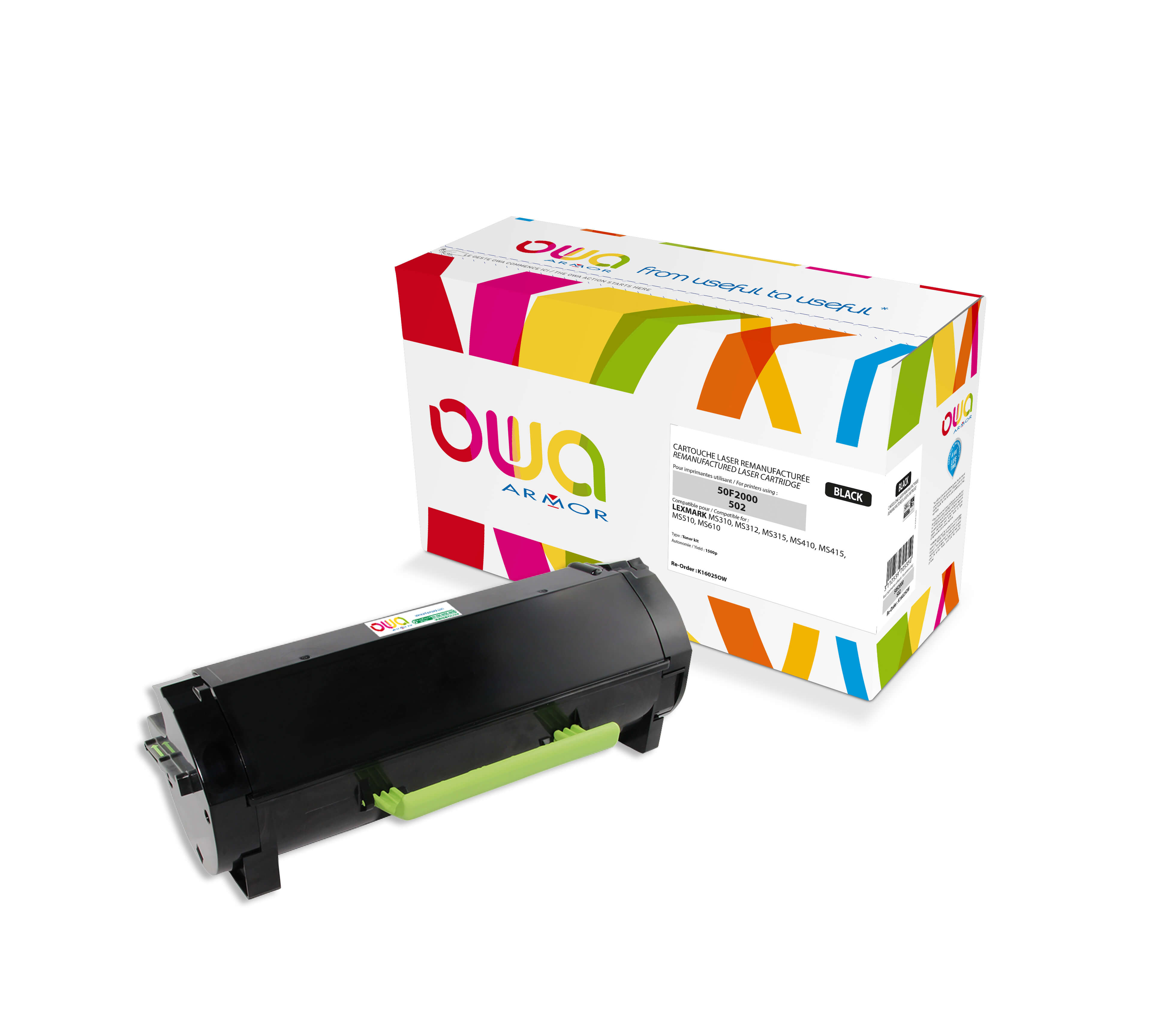 OWA Armor toner kompatibilní s LEXMARK 50F2000, černá/black