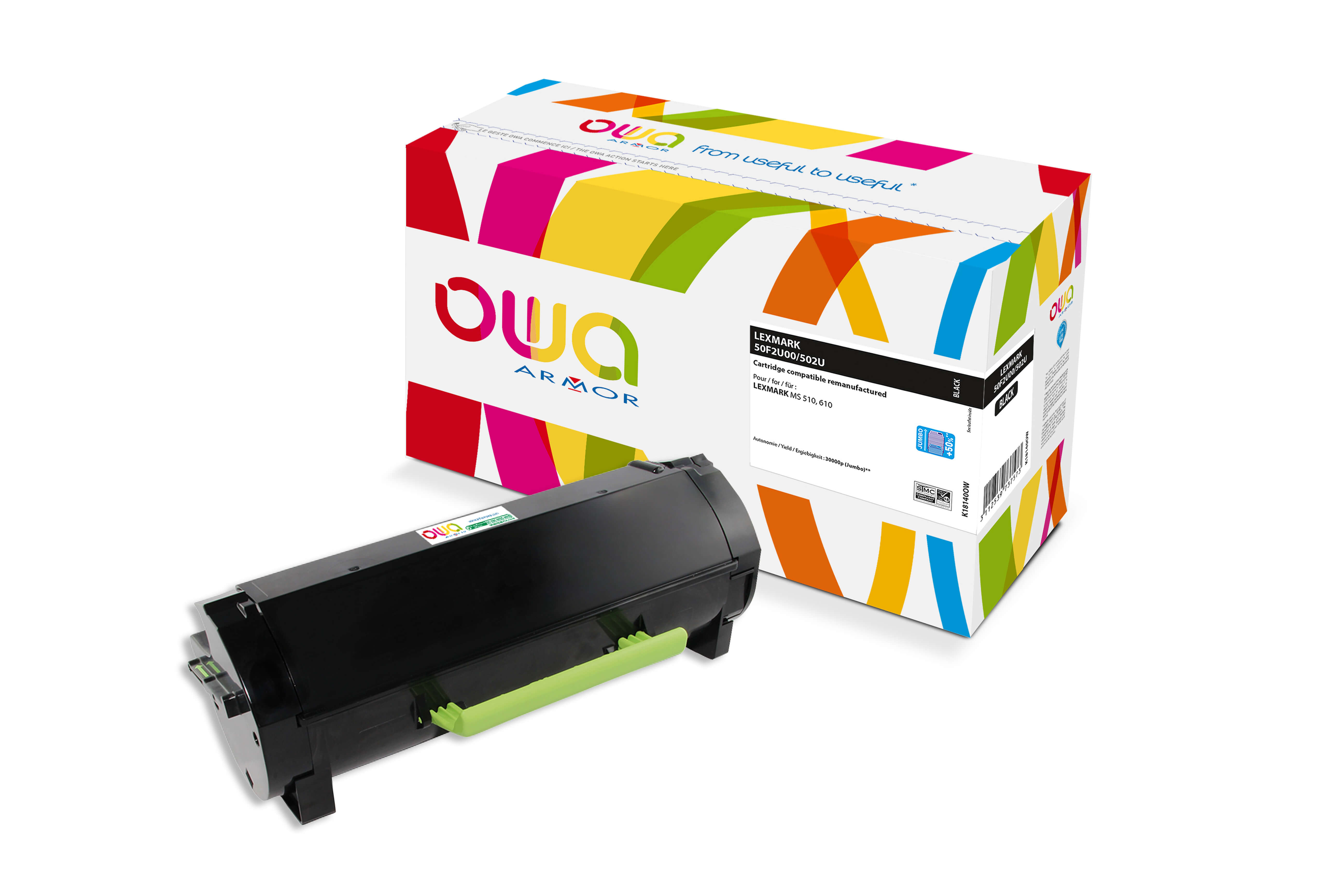 OWA Armor toner kompatibilní s LEXMARK 50F2U00 JUMBO, černá/black