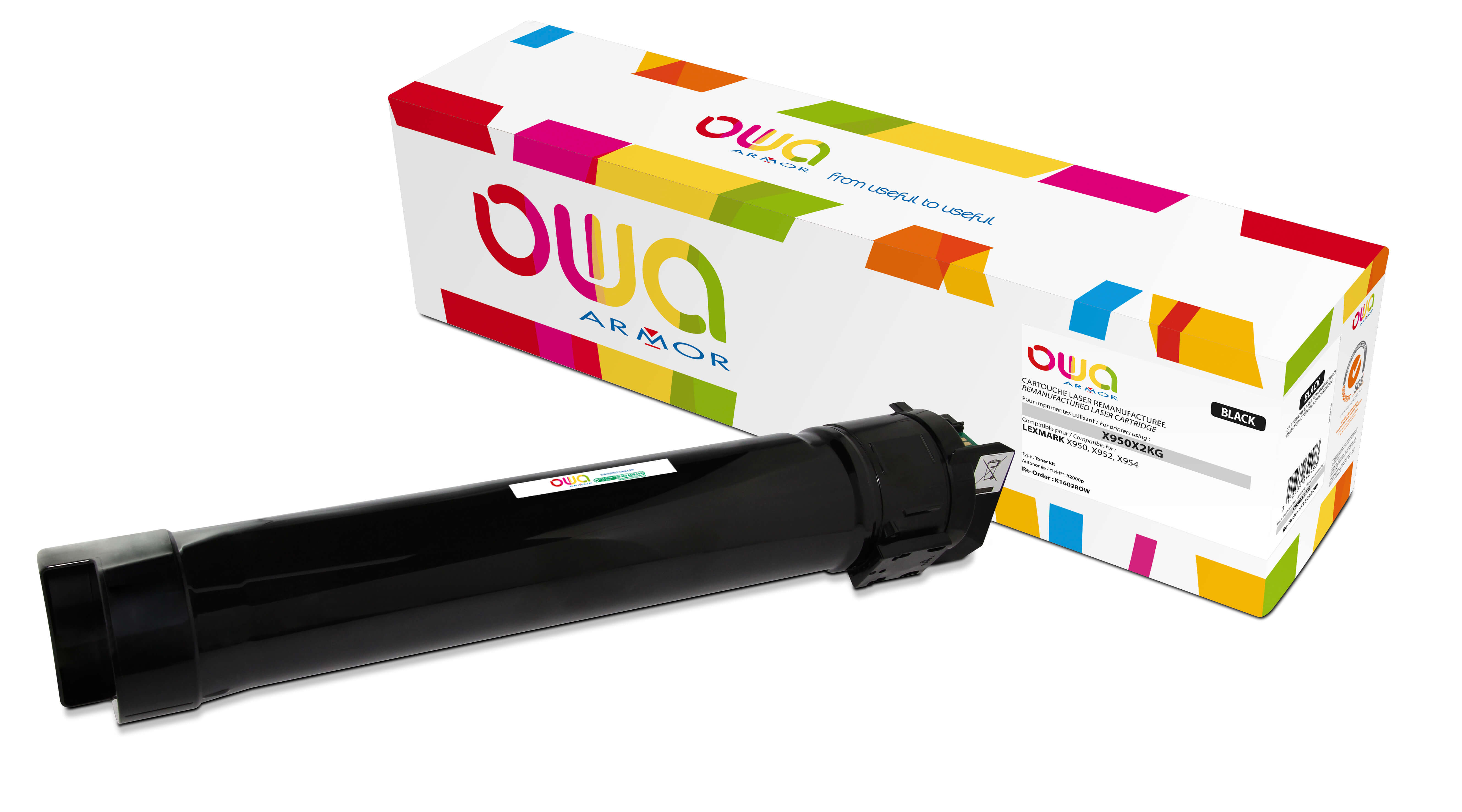 OWA Armor toner kompatibilní s Lexmark X950X2KG, 32000st, černá/black