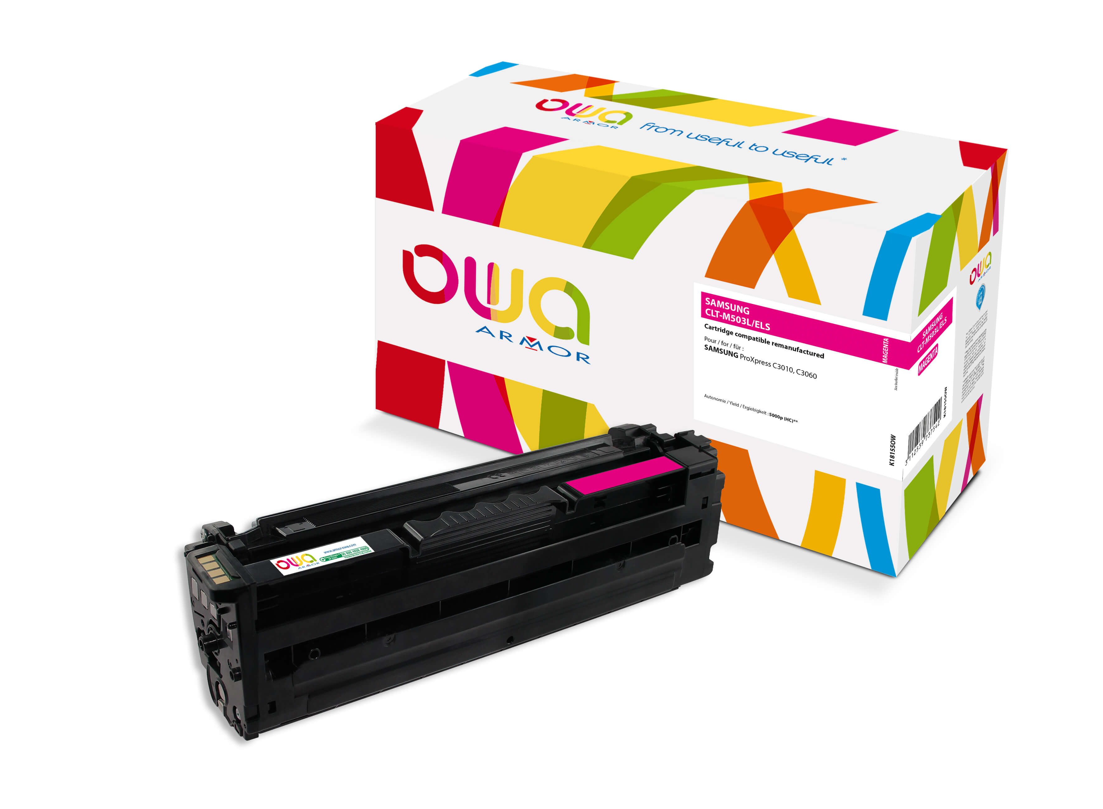 OWA Armor toner kompatibilní s Samsung CLTM503L, 5000st, červená/magenta