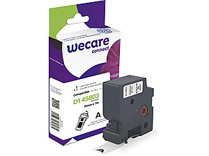 WECARE ARMOR páska kompatibilní s DYMO S0720830,Black/White,19mm*7m