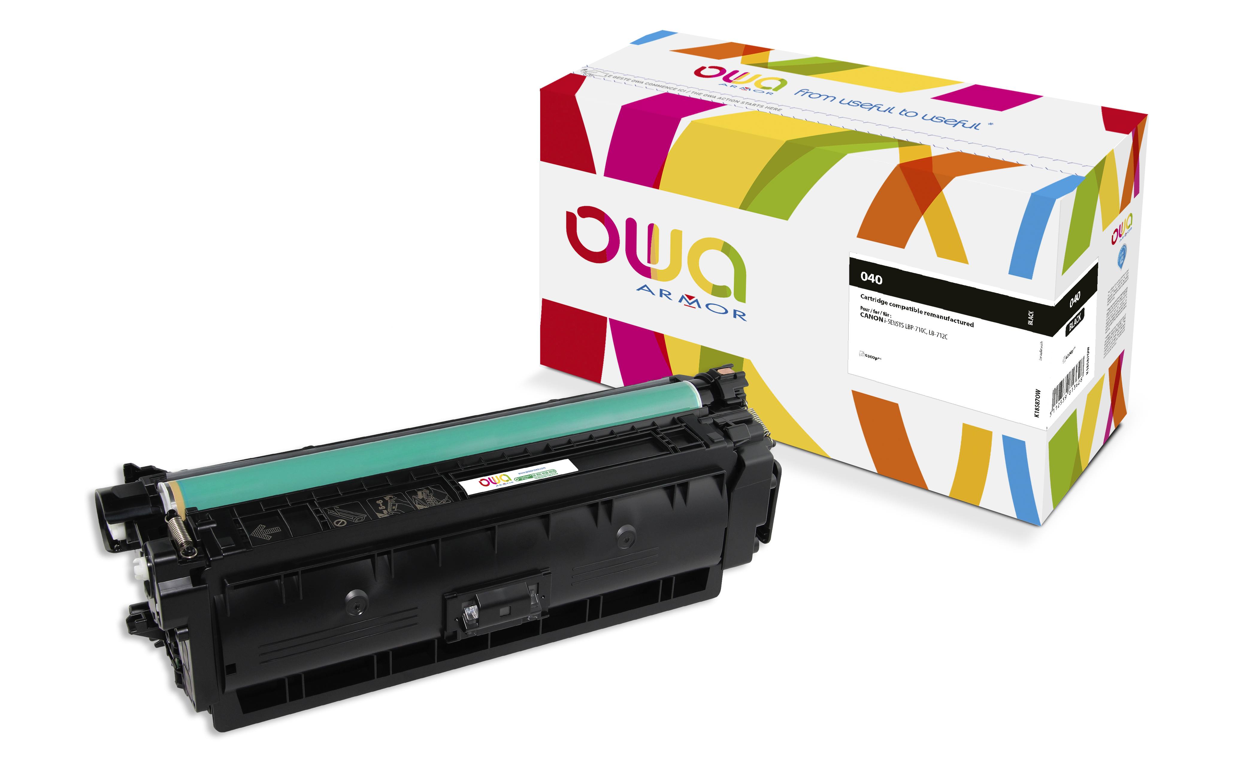 OWA Armor toner kompatibilní s Canon CRG-040 BK, 6300st, černá/black