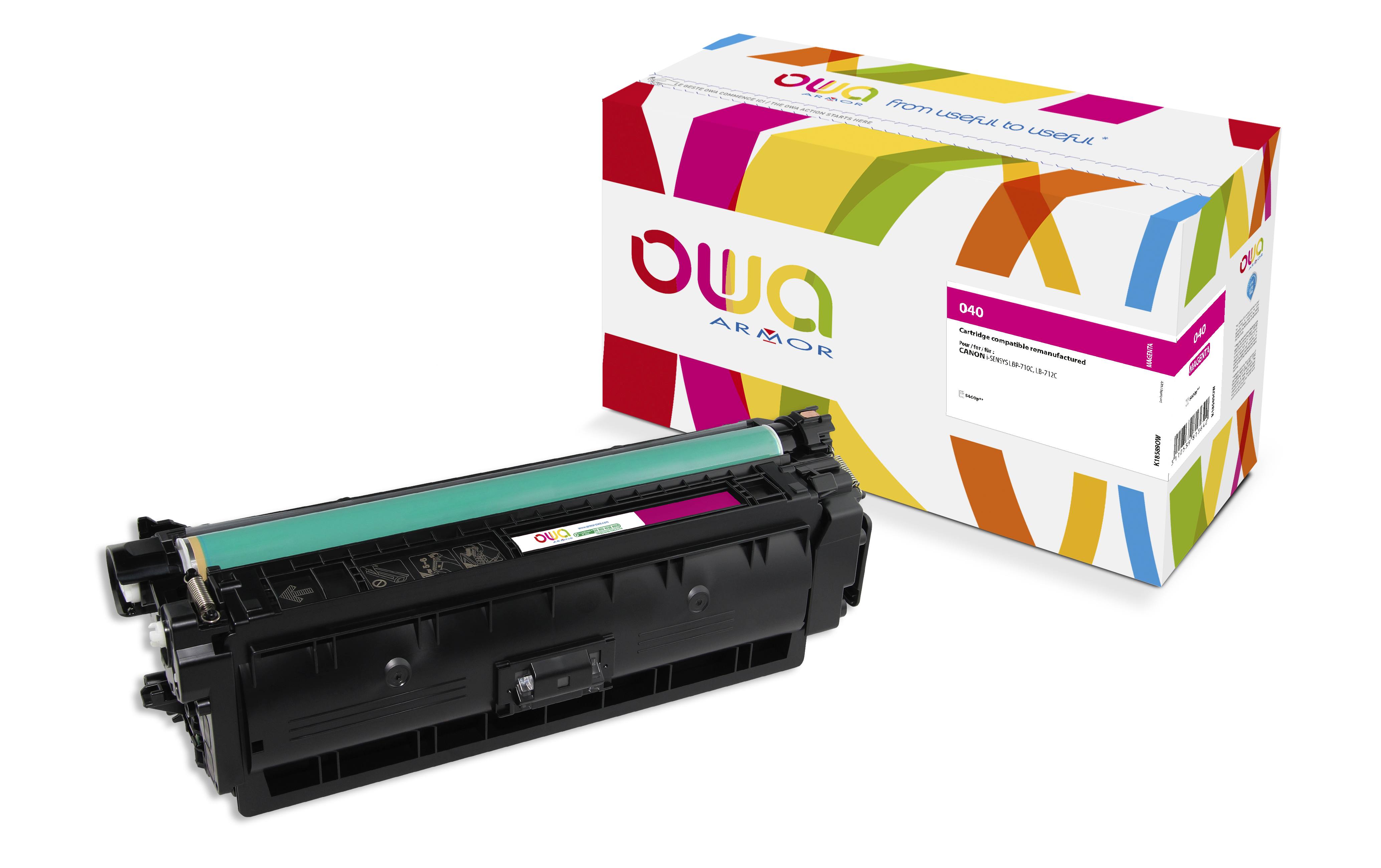 OWA Armor toner kompatibilní s Canon CRG-040 M, 5400st, červená/magenta