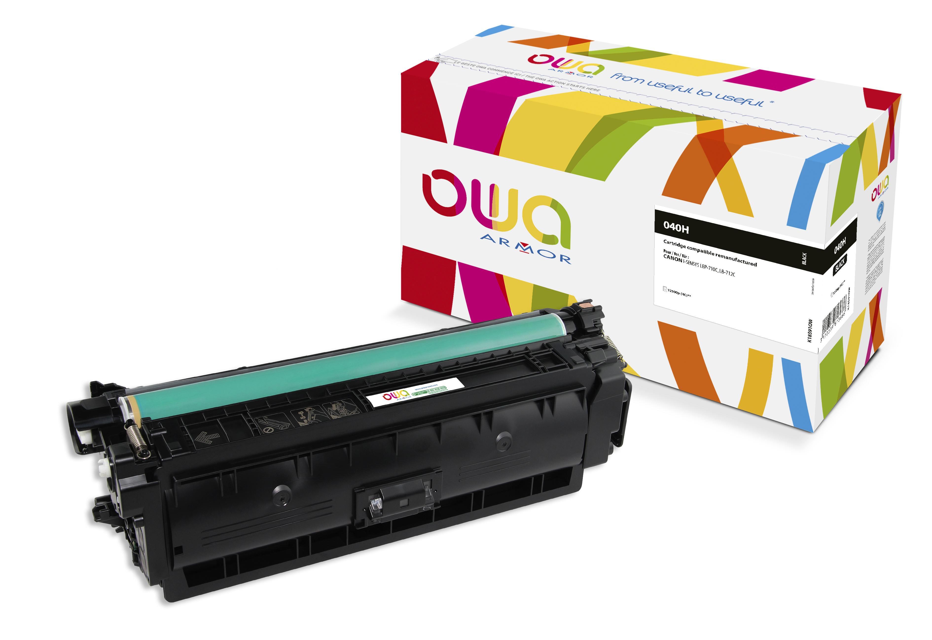 Obrázok OWA Armor toner pro CANON CRG-040H BK,černá/black K18591OW