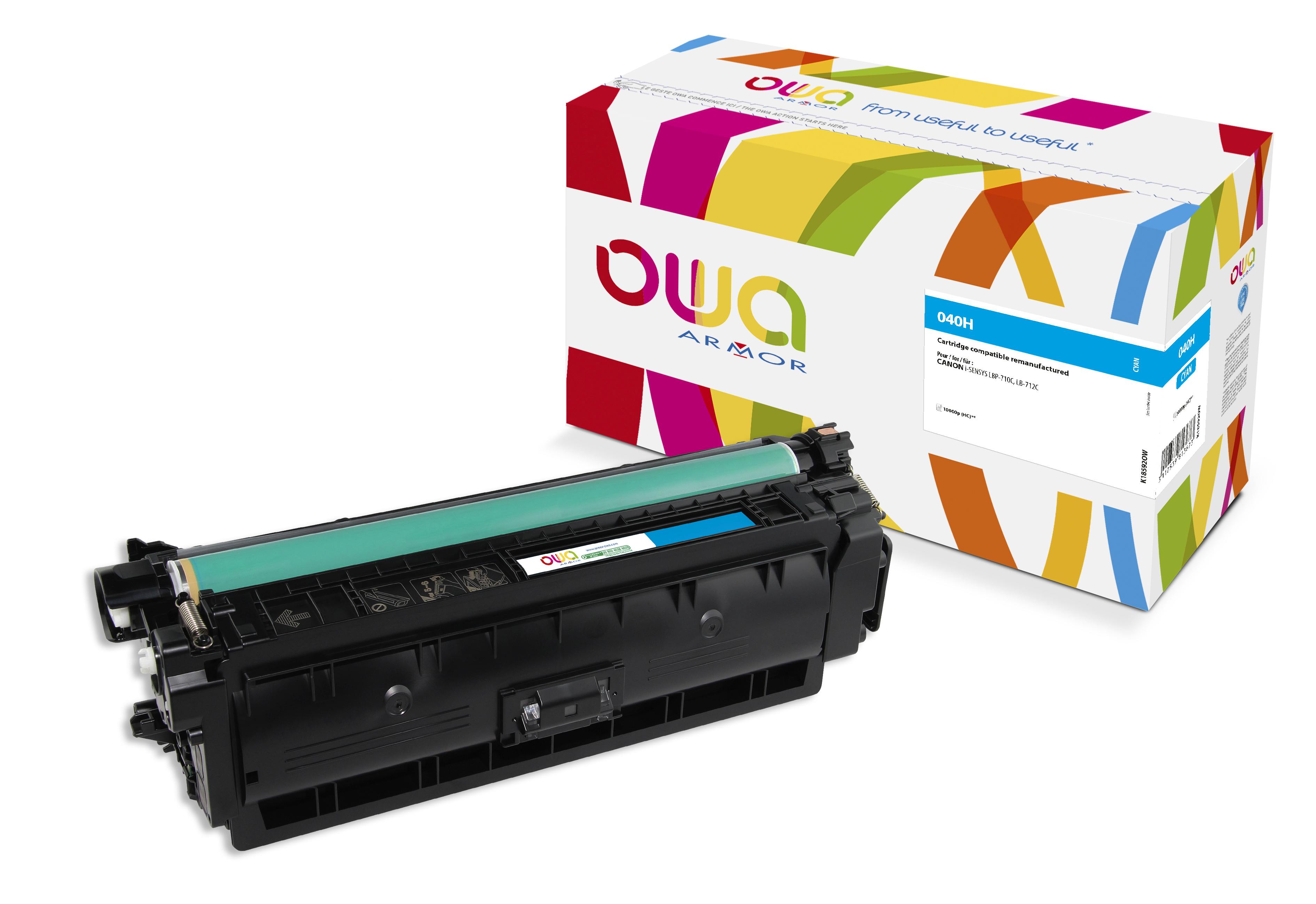 Obrázok OWA Armor toner pro CANON CRG-040H C,modrá/cyan K18592OW