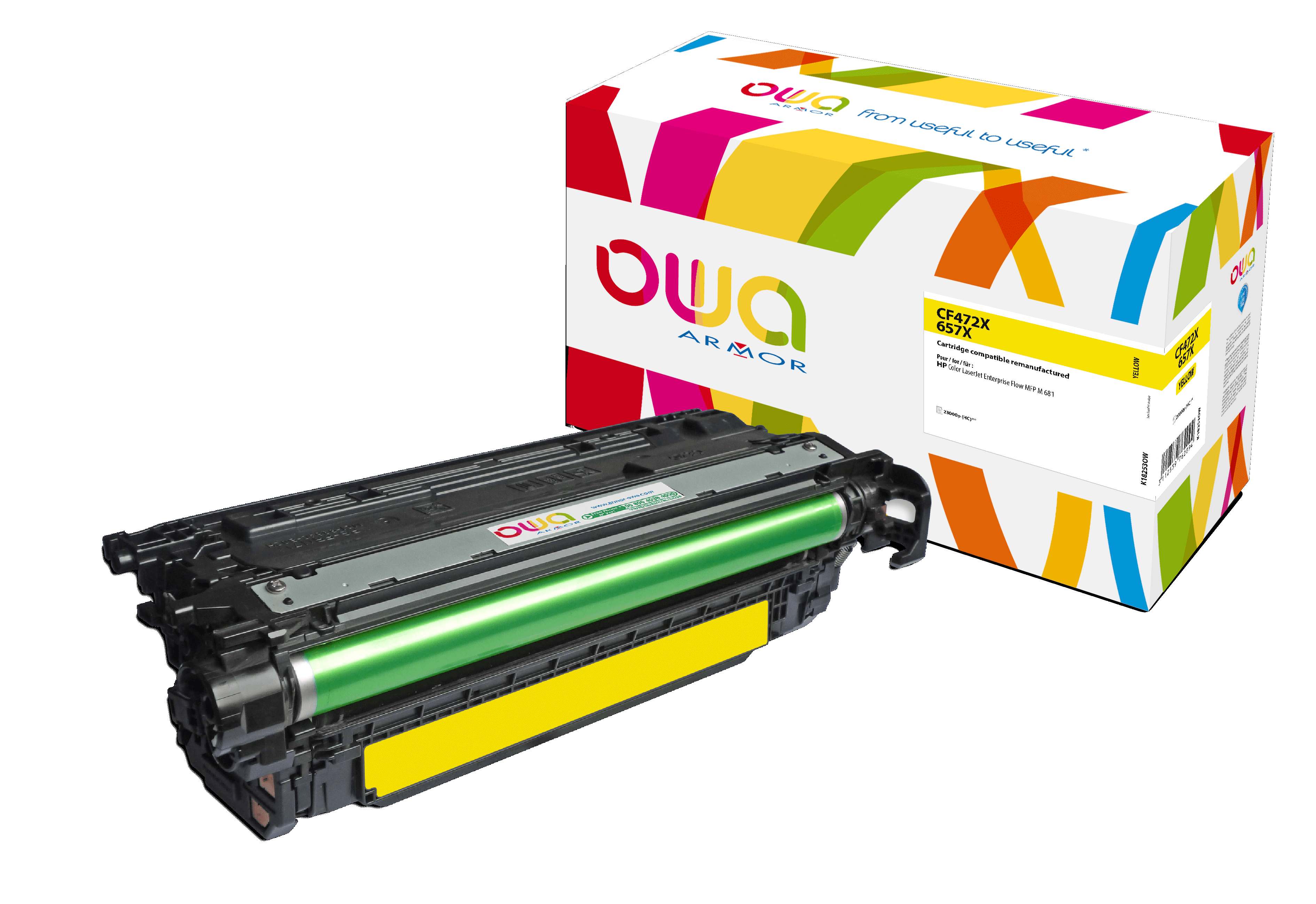 OWA Armor toner kompatibilní s HP CF472X, 23000st, žlutá/yellow