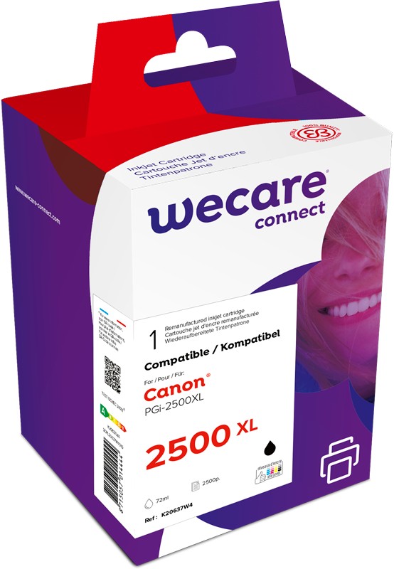 WECARE ARMOR ink kompatibilní s CANON PGi-2500XLB, 73ml, černá/black