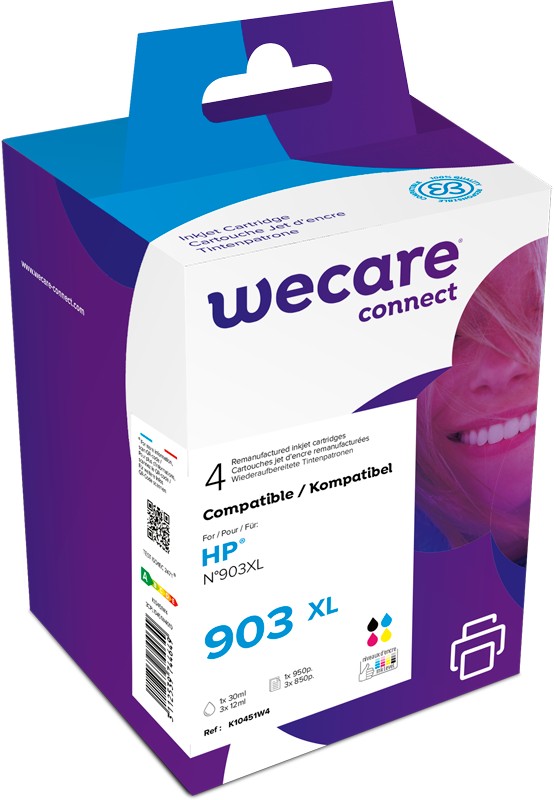 WECARE ARMOR ink sada kompatibilní s HP 3HZ51AE, CMYK/HC