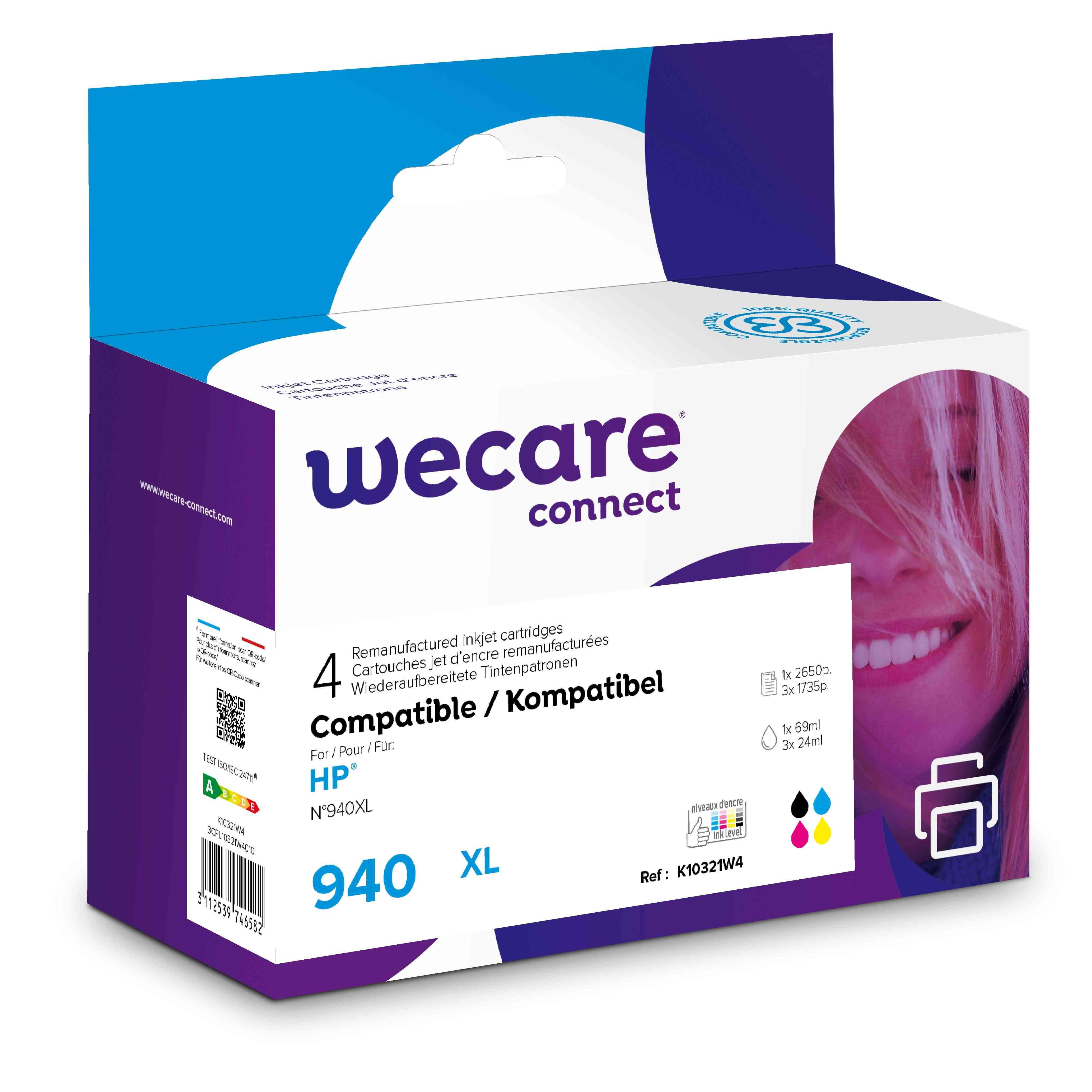 WECARE ARMOR ink sada kompatibilní s HP C2N93AE, CMYK