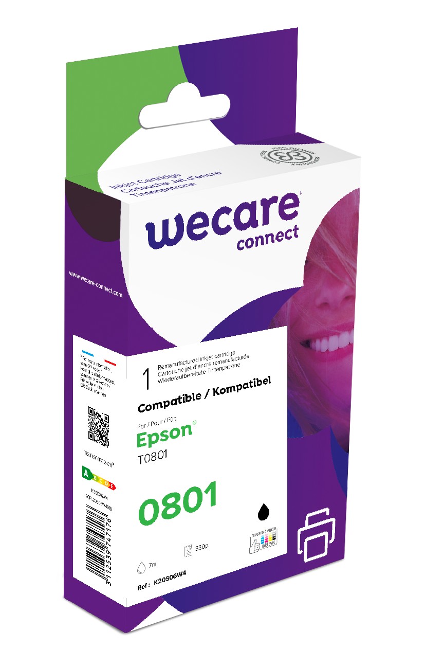 WECARE ARMOR ink kompatibilní s EPSON C13T08014011,černá/black