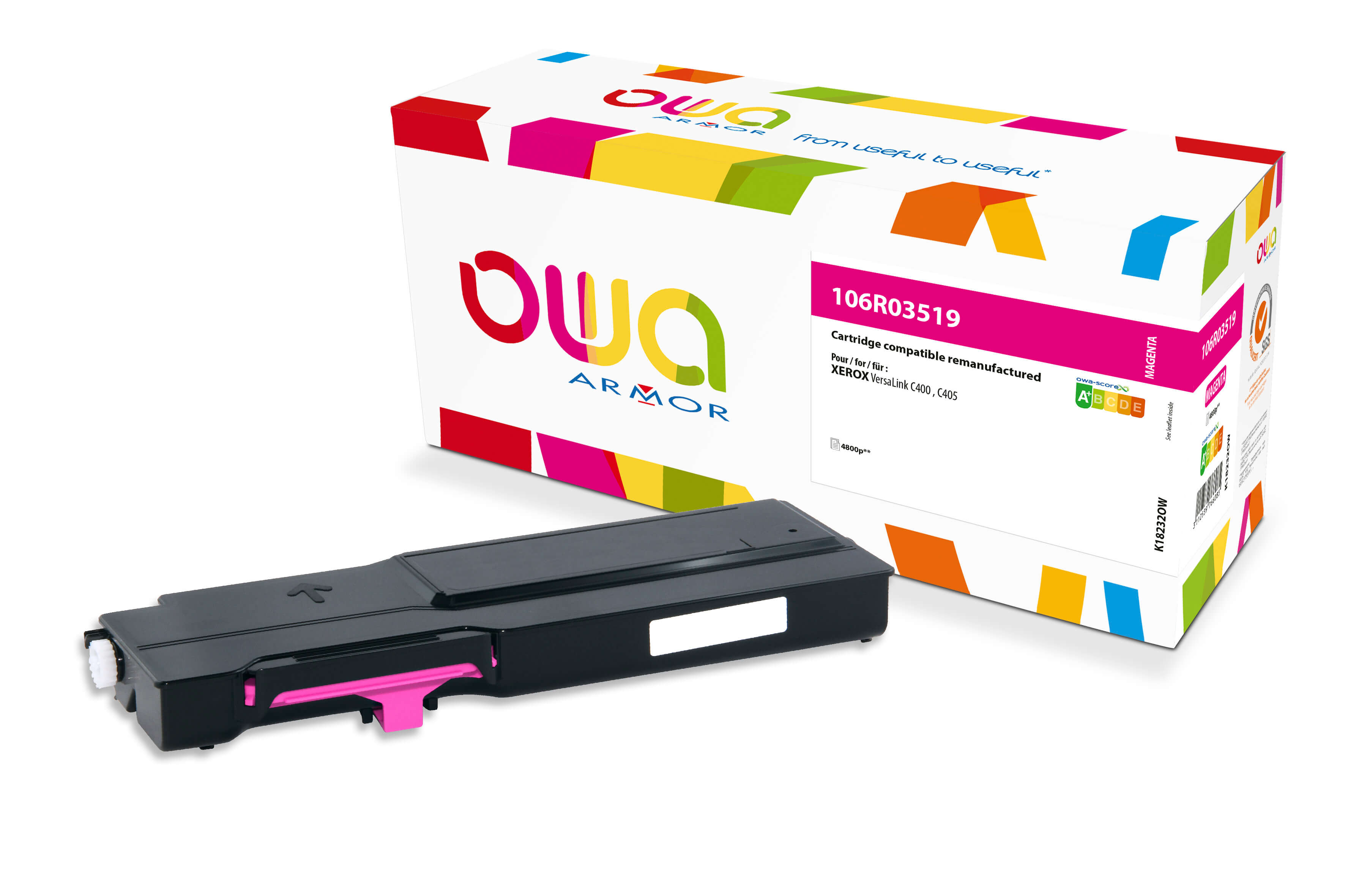 OWA Armor toner kompatibilní s Xerox 106R03523, 4800st, červená/magenta