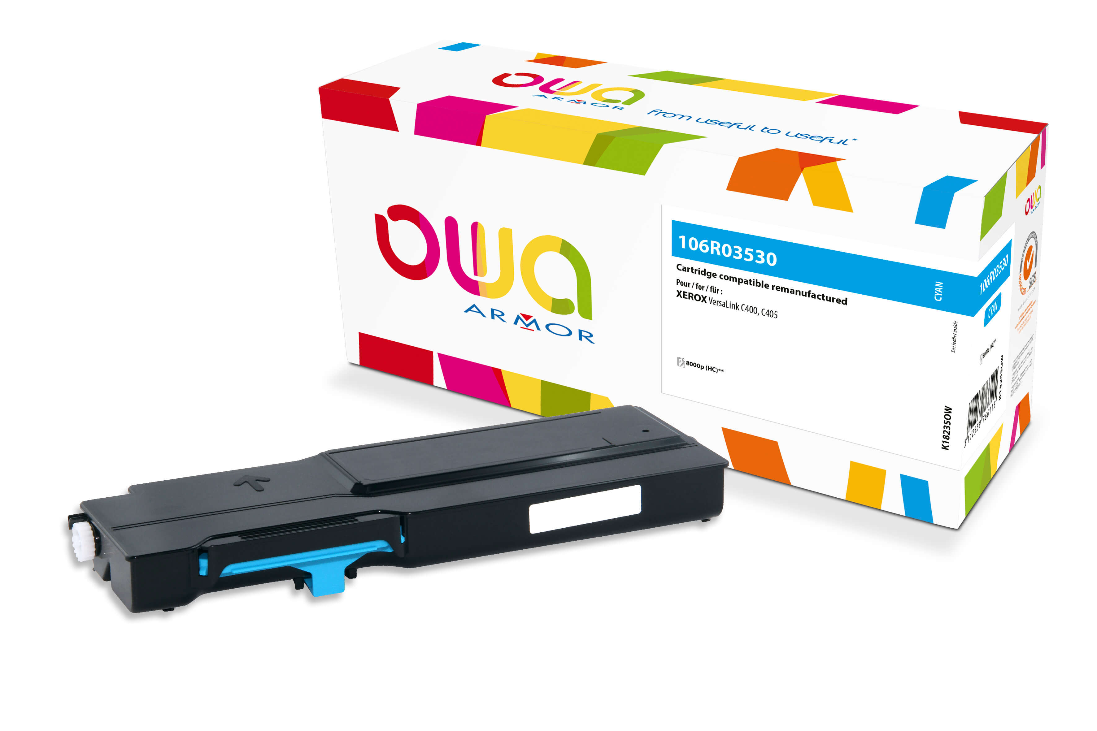 OWA Armor toner kompatibilní s Xerox 106R03534, 8000st, modrá/cyan