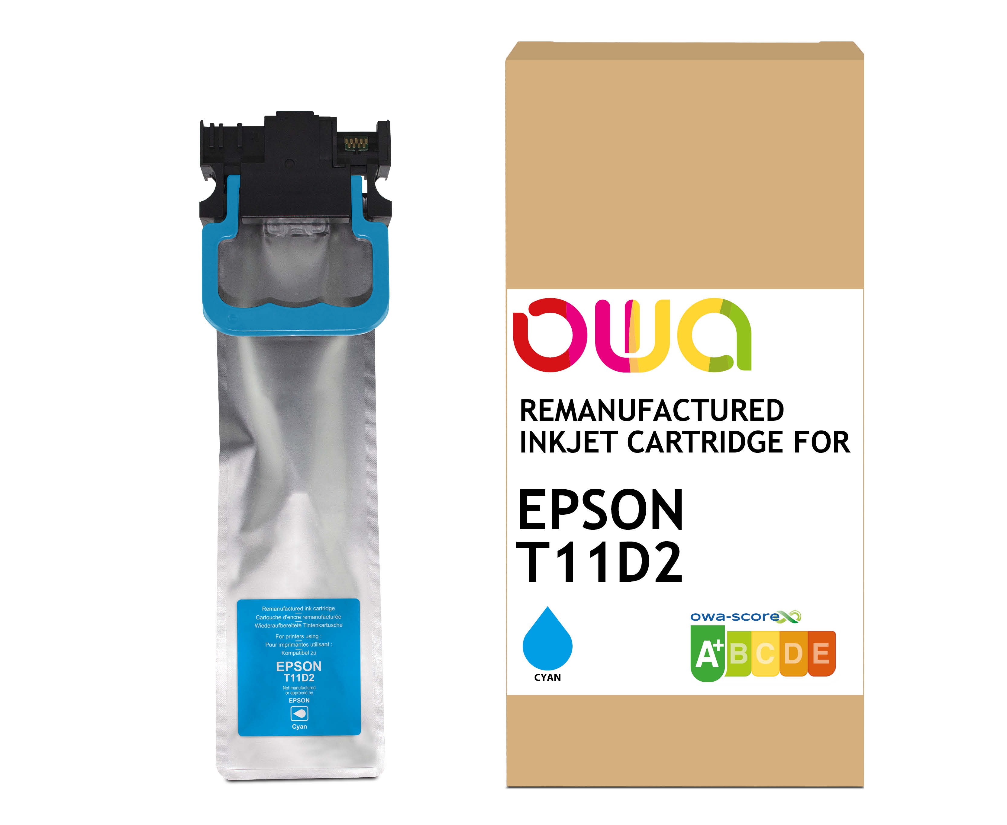 OWA ARMOR ink kompatibilní s Epson C13T11D240, modrá/cyan