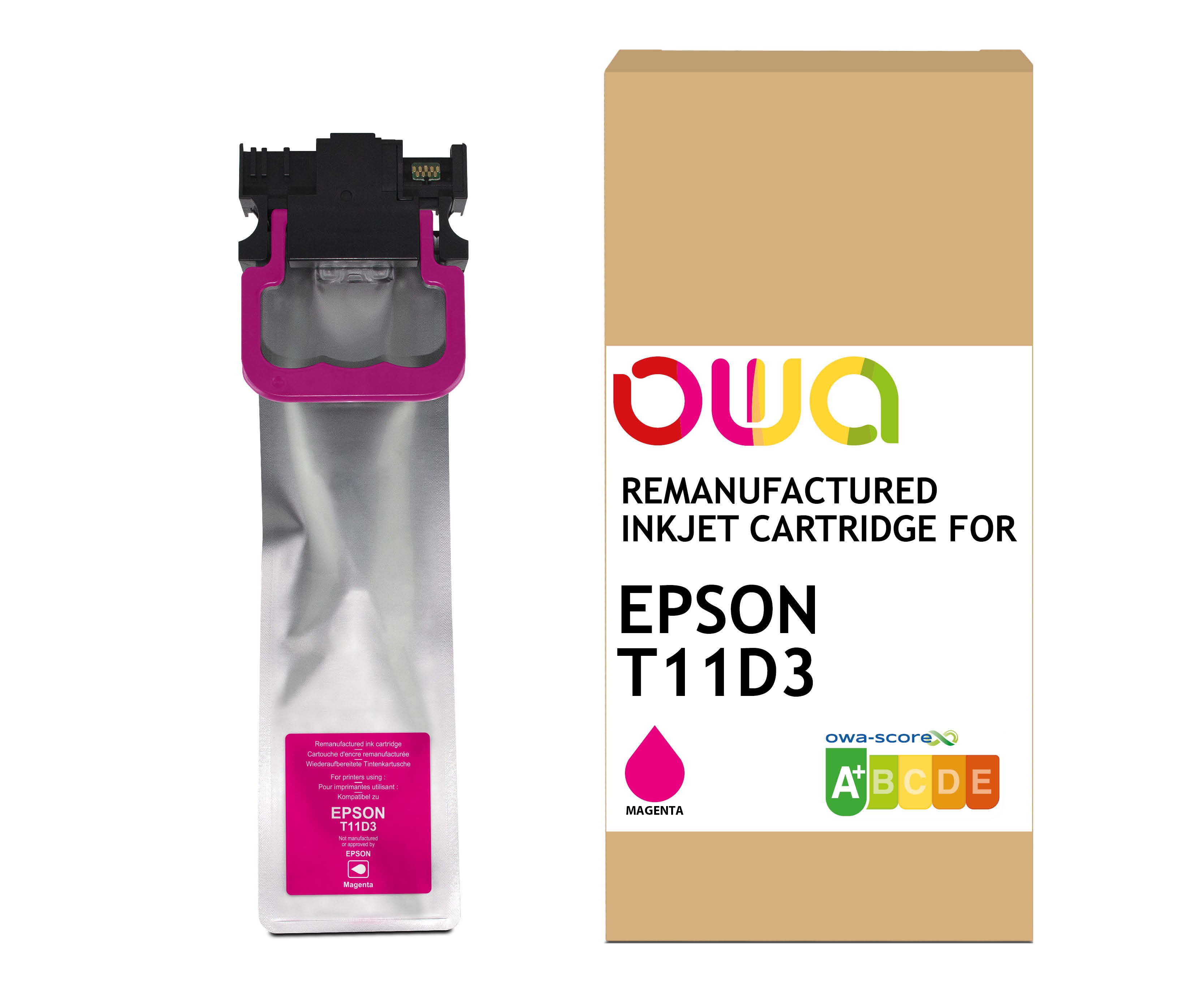 OWA ARMOR ink kompatibilní s Epson C13T11D340, červená/magenta