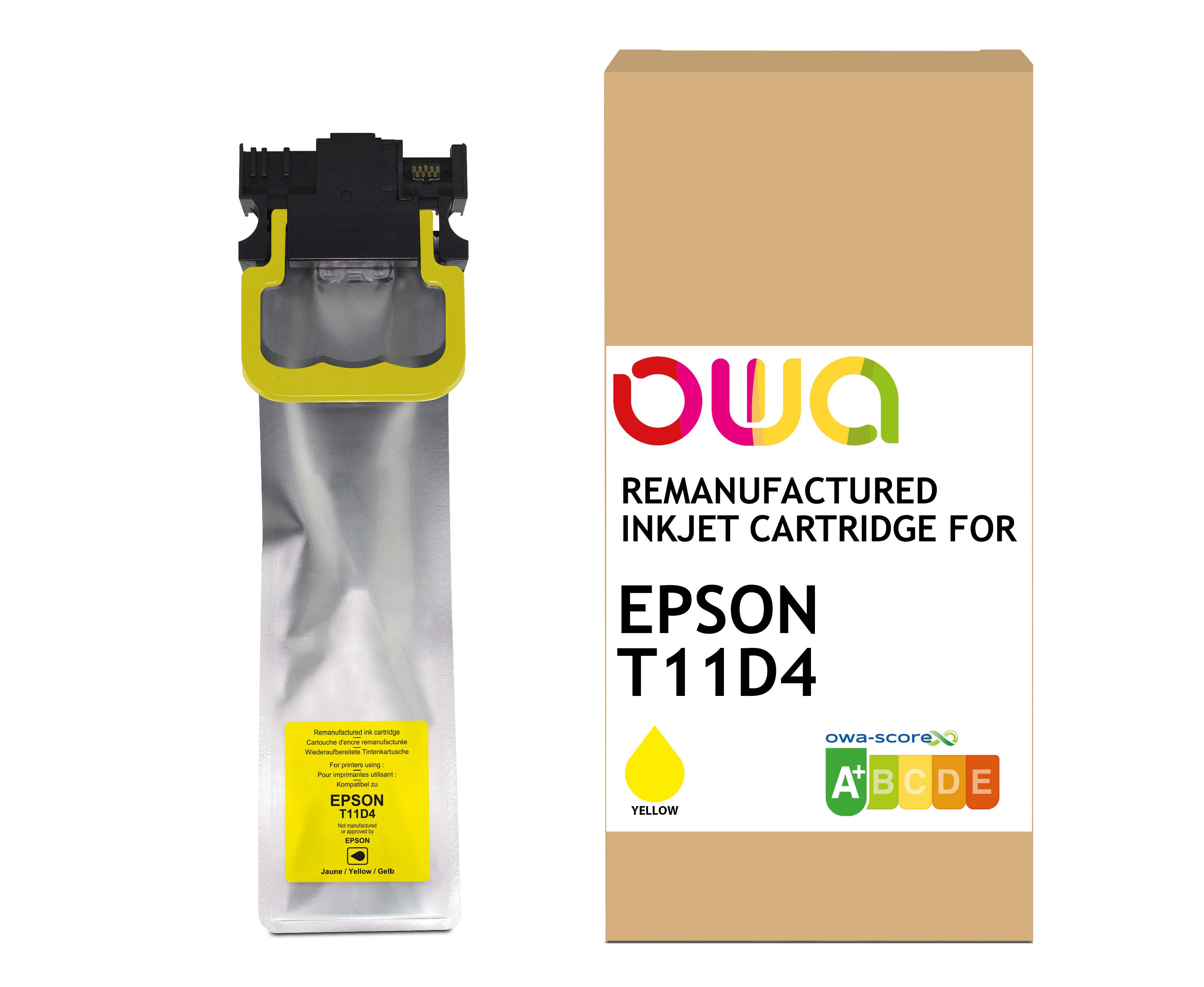 OWA ARMOR ink kompatibilní s Epson C13T11D440, žlutá/Yellow