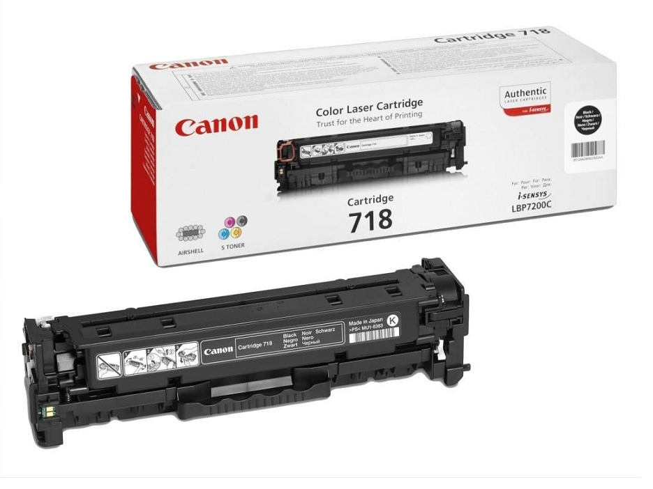 Canon toner CRG-718BK, černy