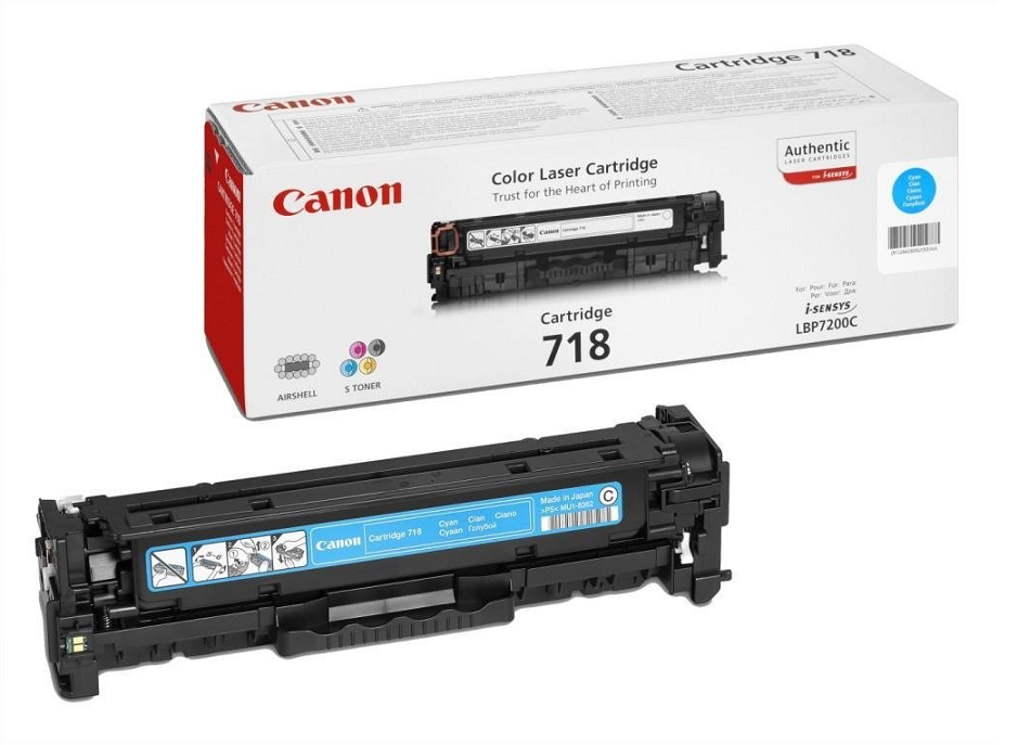 Canon toner CRG-718C, azurový
