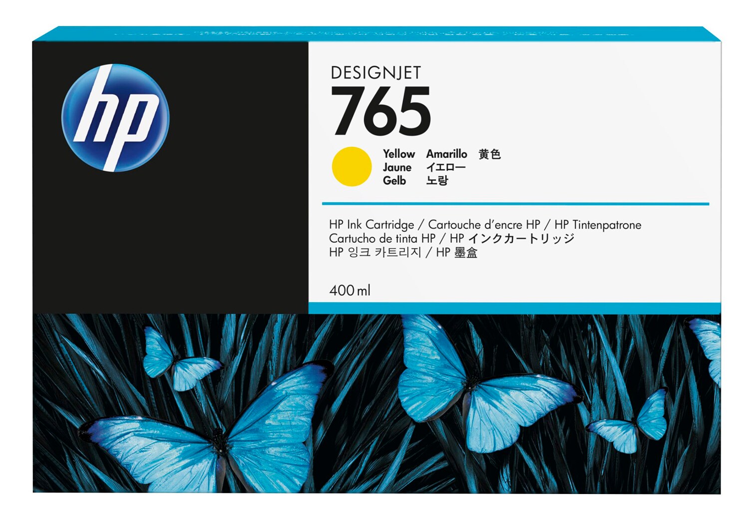 HP 765 Designjet žlutá (400 ml), F9J50A