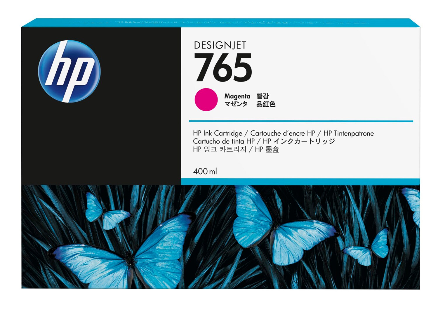 HP 765 Designjet purpurová (400 ml), F9J51A