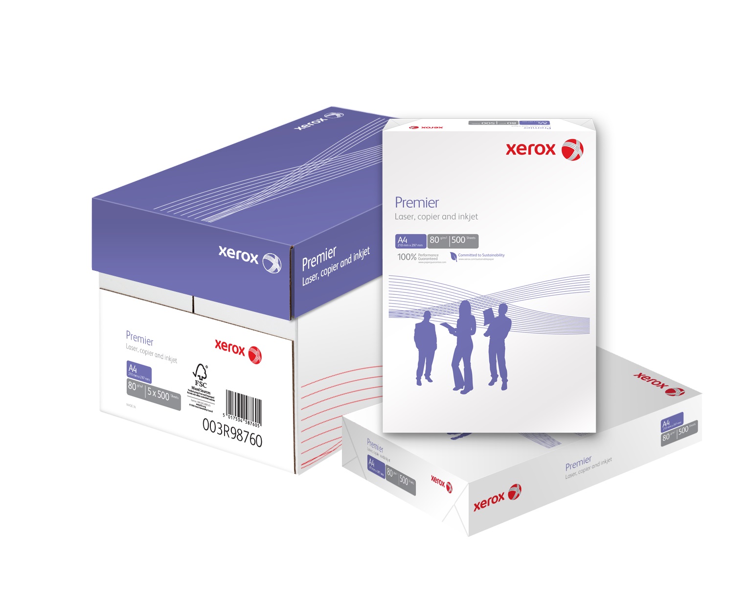 Obrázok XEROX Premier A4 80g 5x 500 listů (karton) 003R98760