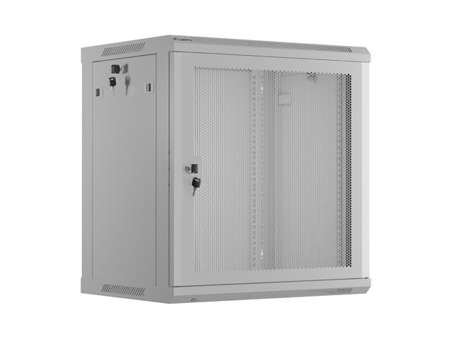 LANBERG INSTALAČNÍ STOJAN 19'' 12U 600X450 ŠEDÉ PERFOROVANÉ DVEŘE - PLOCHÉ BALENÍ