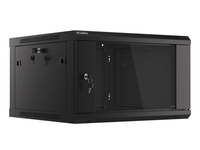 LANBERG 19'' RACKOVÁ SKŘÍŇ PRO MONTÁŽ NA STĚNU 6U/600X600 (FLAT PACK) ČERNÁ V2