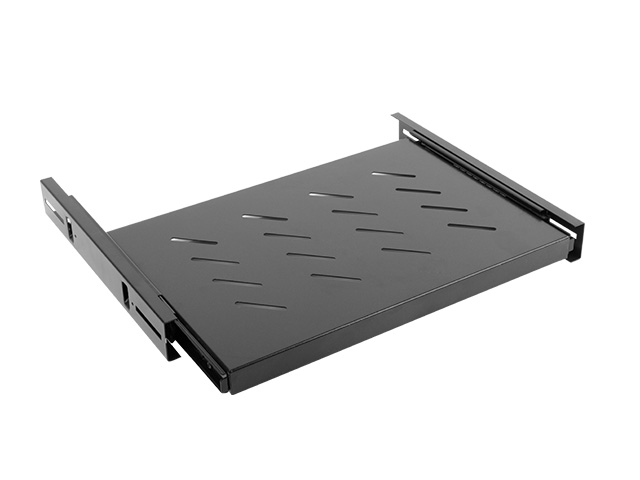 LANBERG 19'' POSUVNÁ POLICE 1U/465X347MM MAX. NOSNOST DO 60 KG ČERNÁ