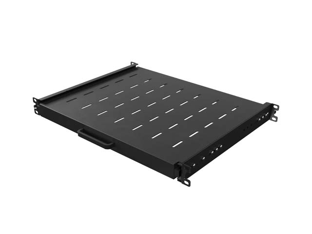 POSUVNÁ POLICE PRO 19'' RACKOVÉ SKŘÍNĚ 350MM ČERNÁ