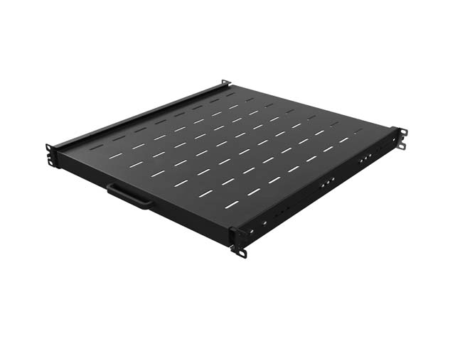 POSUVNÁ POLICE PRO 19'' RACKOVÉ SKŘÍNĚ 500MM ČERNÁ