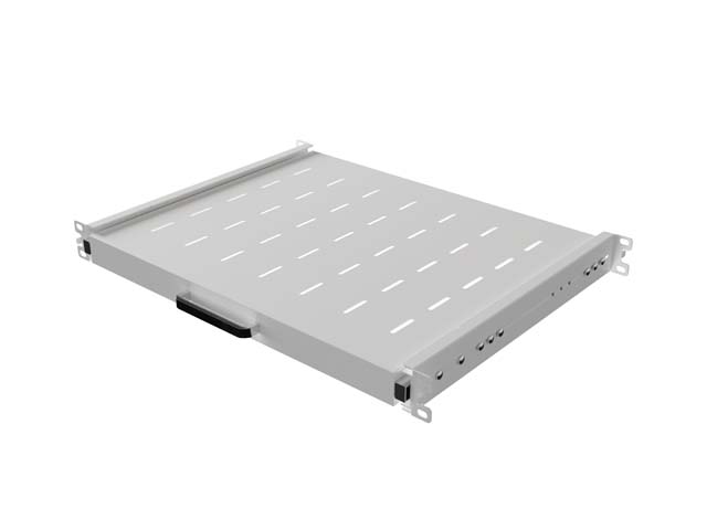 POSUVNÁ POLICE PRO 19'' RACKOVÉ SKŘÍNĚ 350MM ŠEDÁ