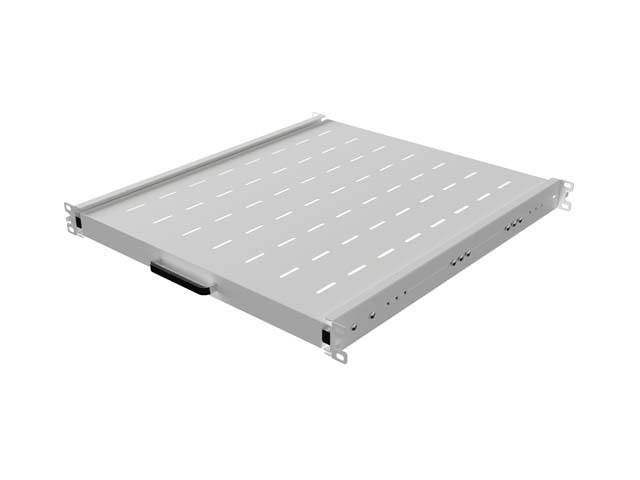 POSUVNÁ POLICE PRO 19'' RACKOVÉ SKŘÍNĚ 500MM ŠEDÁ