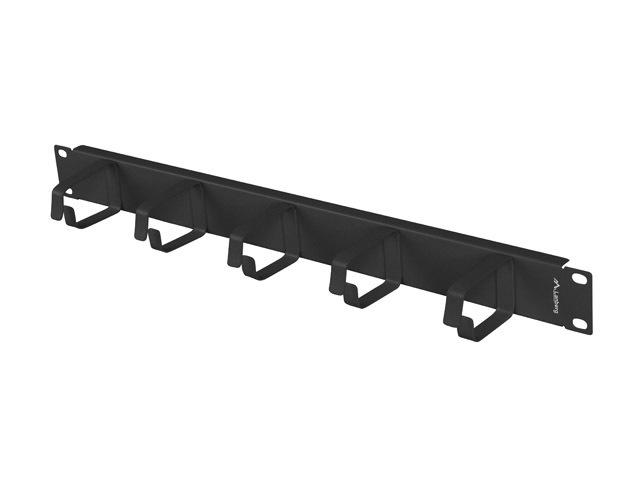 LANBERG 19'' KABELOVÝ MANAGEMENT 5 KROUŽKŮ TYP B 1U ČERNÝ