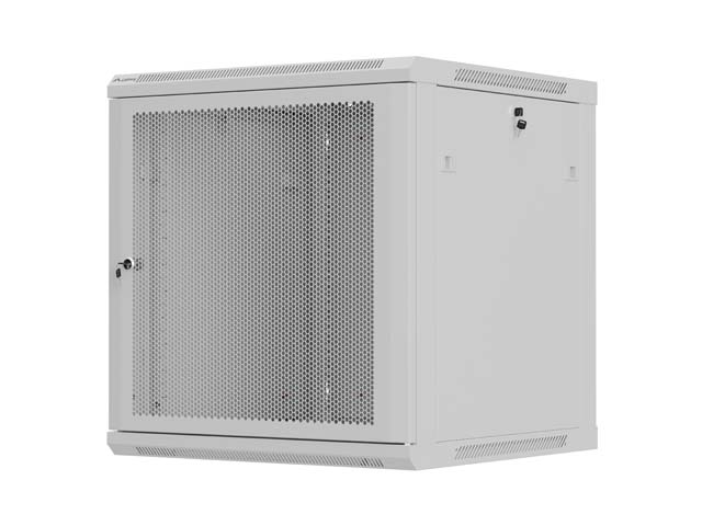 LANBERG NÁSTĚNNÁ INSTALAČNÍ SKŘÍŇ 19'' 12U 600X600 ŠEDÉ PERFOROVANÉ DVEŘE (PLOCHÉ BALENÍ)