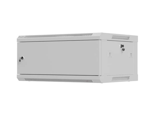 LANBERG NÁSTĚNNÁ INSTALAČNÍ SKŘÍŇ 19'' 4U 600X450 ŠEDÁ KOVOVÁ DVÍŘKA (PLOCHÉ BALENÍ)
