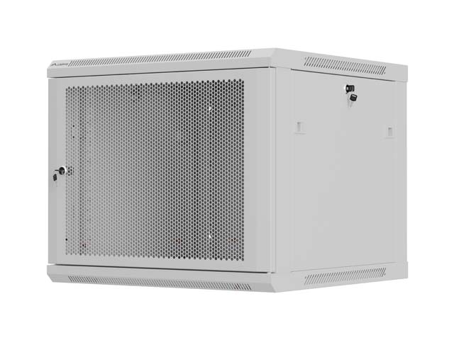 LANBERG NÁSTĚNNÁ INSTALAČNÍ SKŘÍŇ 19'' 9U 600X600 ŠEDÉ PERFOROVANÉ DVEŘE (PLOCHÉ BALENÍ)