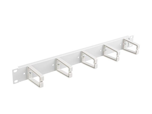 19'' PANEL PRO SPRÁVU KABELŮ S 5 PLASTOVÝMI DRŽÁKY